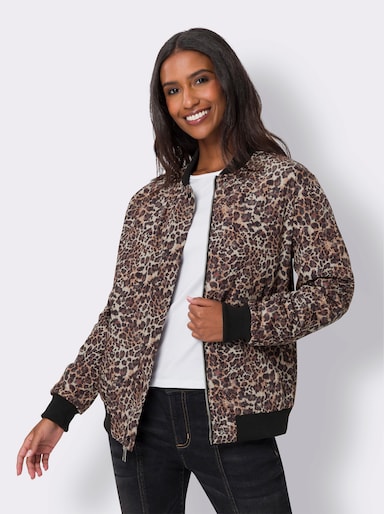 heine Wendejacke mit kurzem Stehkragen - schwarz