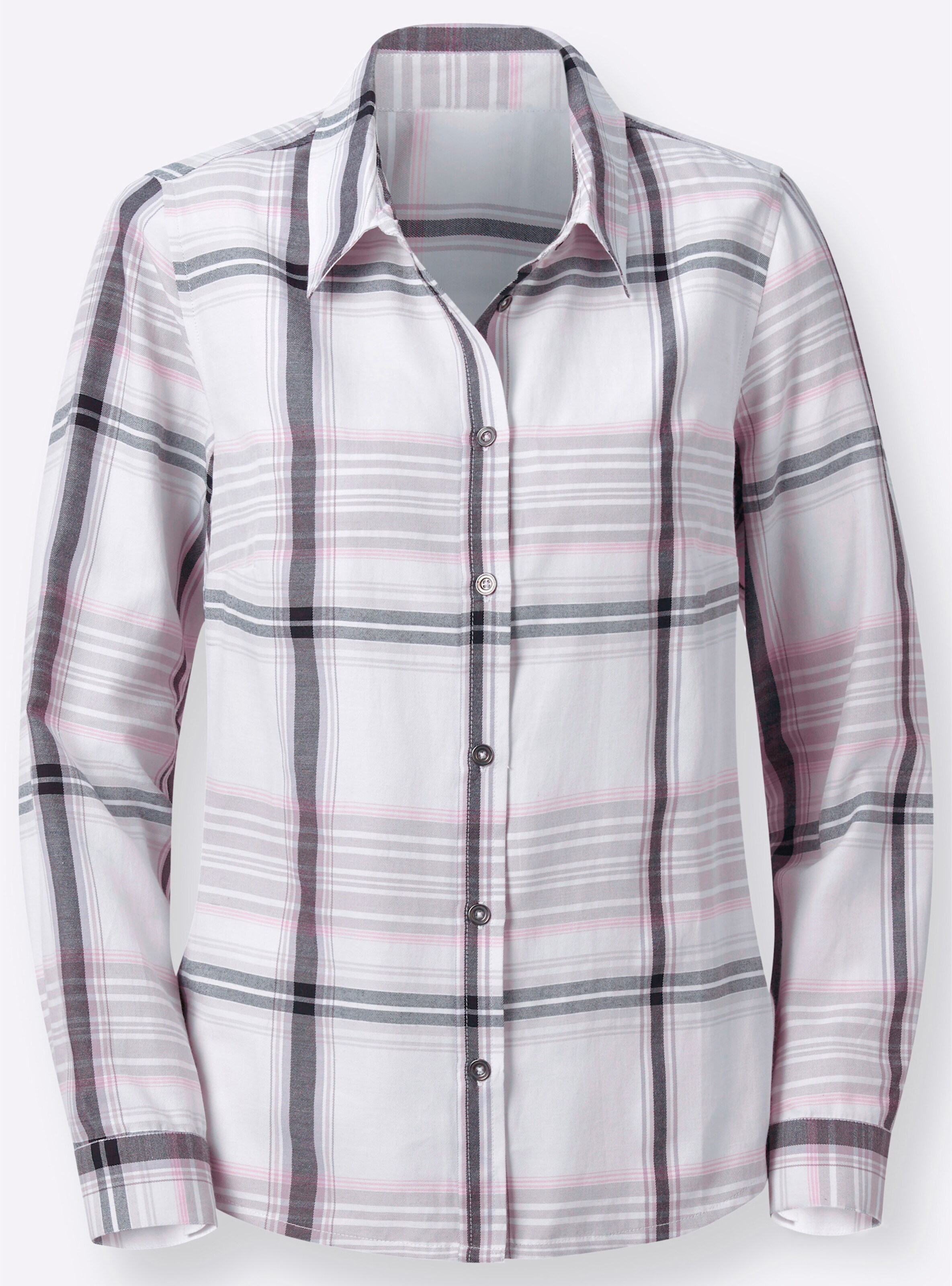 Witt Weiden Damen Karobluse rosé kariert  - Onlineshop Witt Weiden