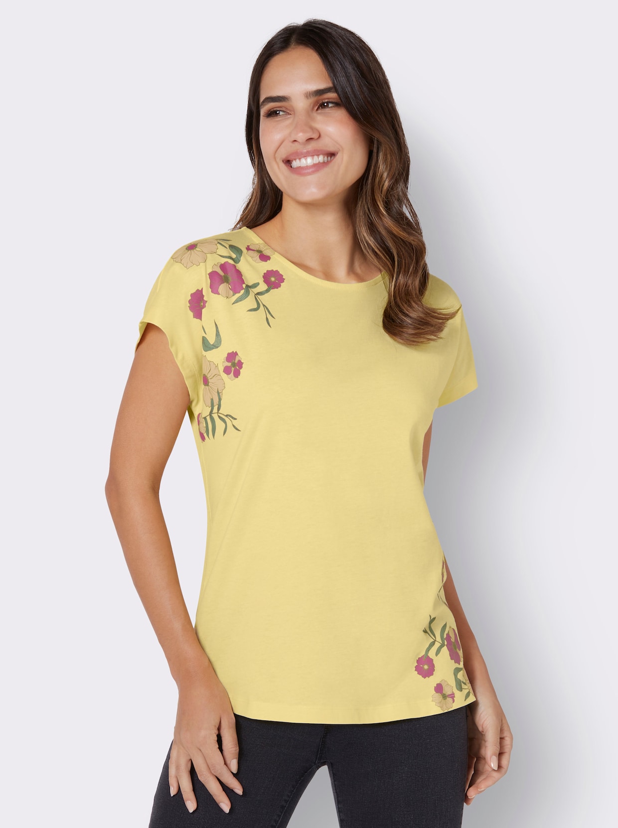 Shirt met korte mouwen - citroen/rozenkwarts
