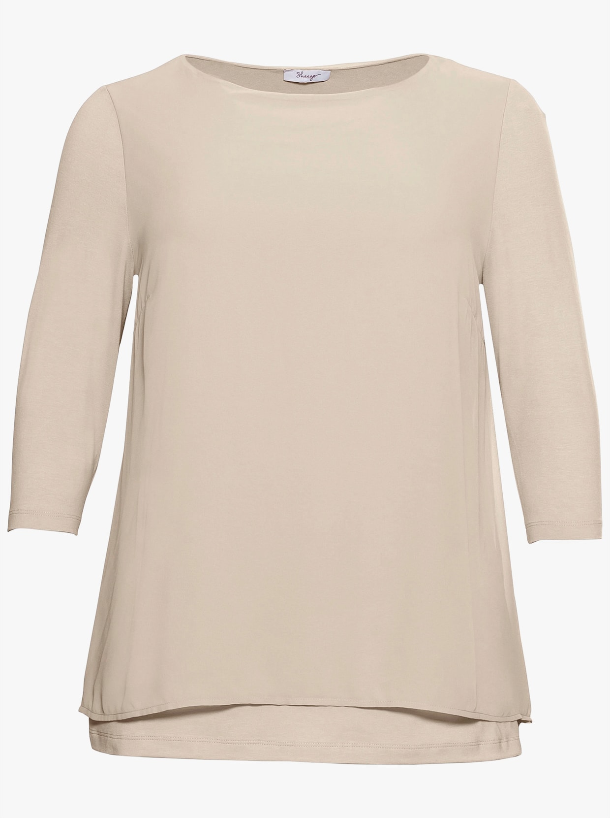 sheego T-shirt - beige