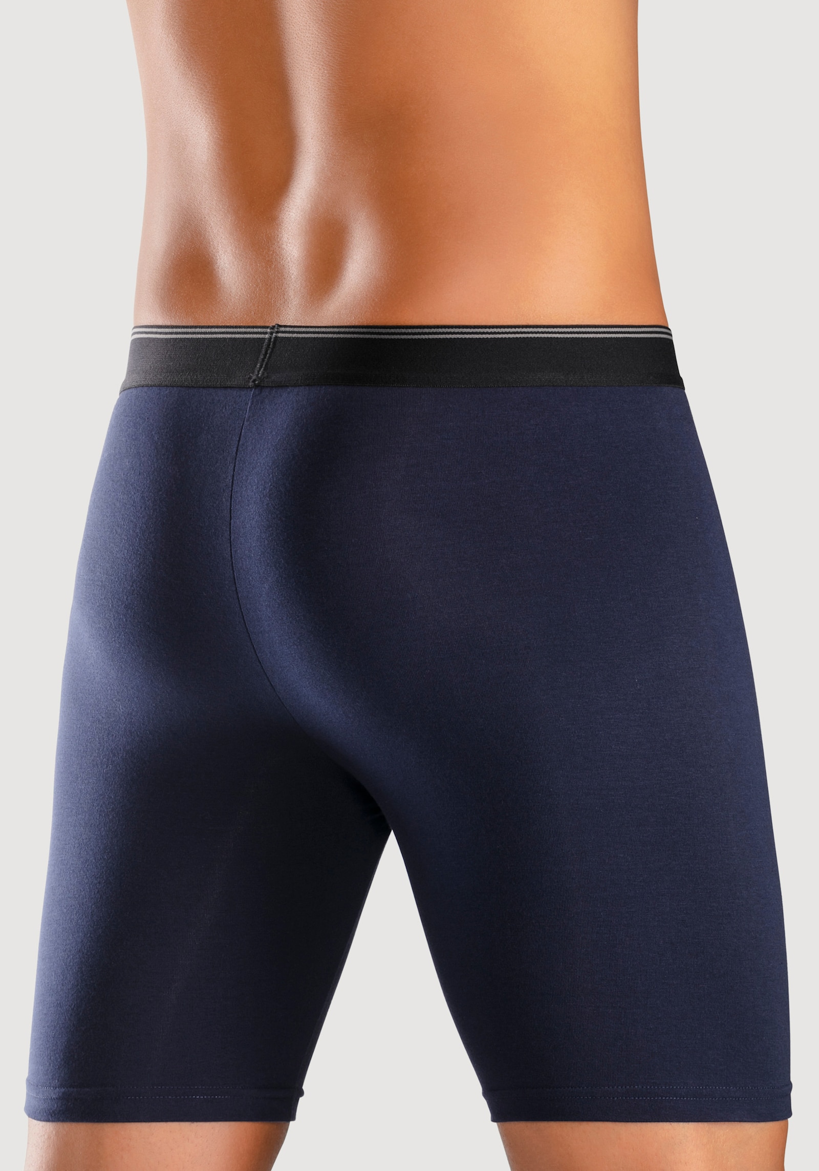 Buffalo Langer Boxer - aquablau, grau, navy