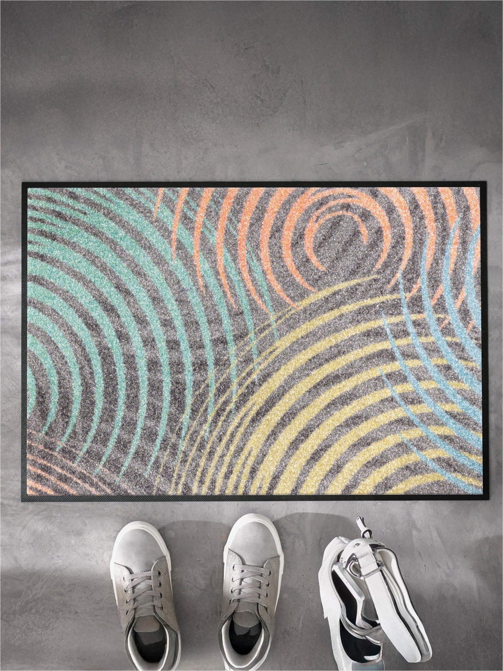 wash+dry by Kleen-Tex Fußmatte - grau-bunt