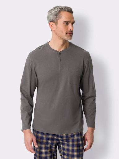Schlafanzug-Shirt - anthrazit