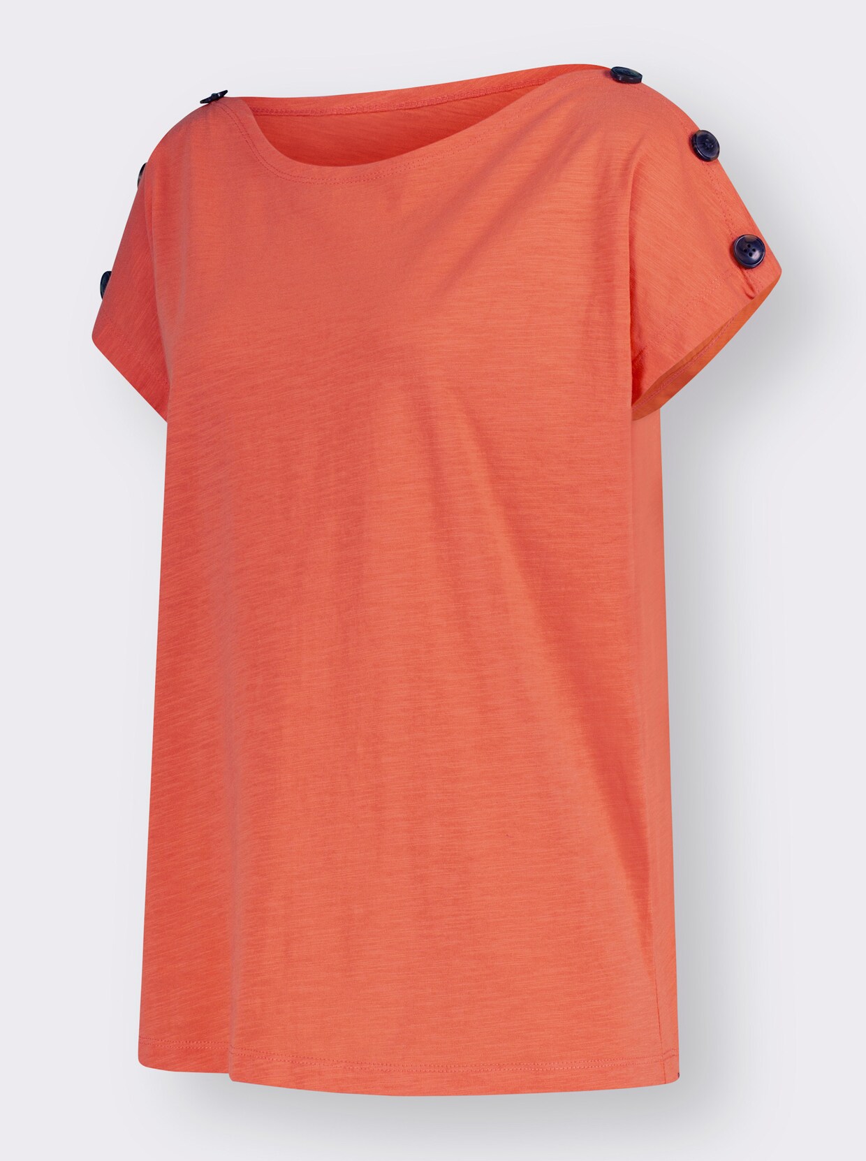 Shirt met korte mouwen - mandarijn
