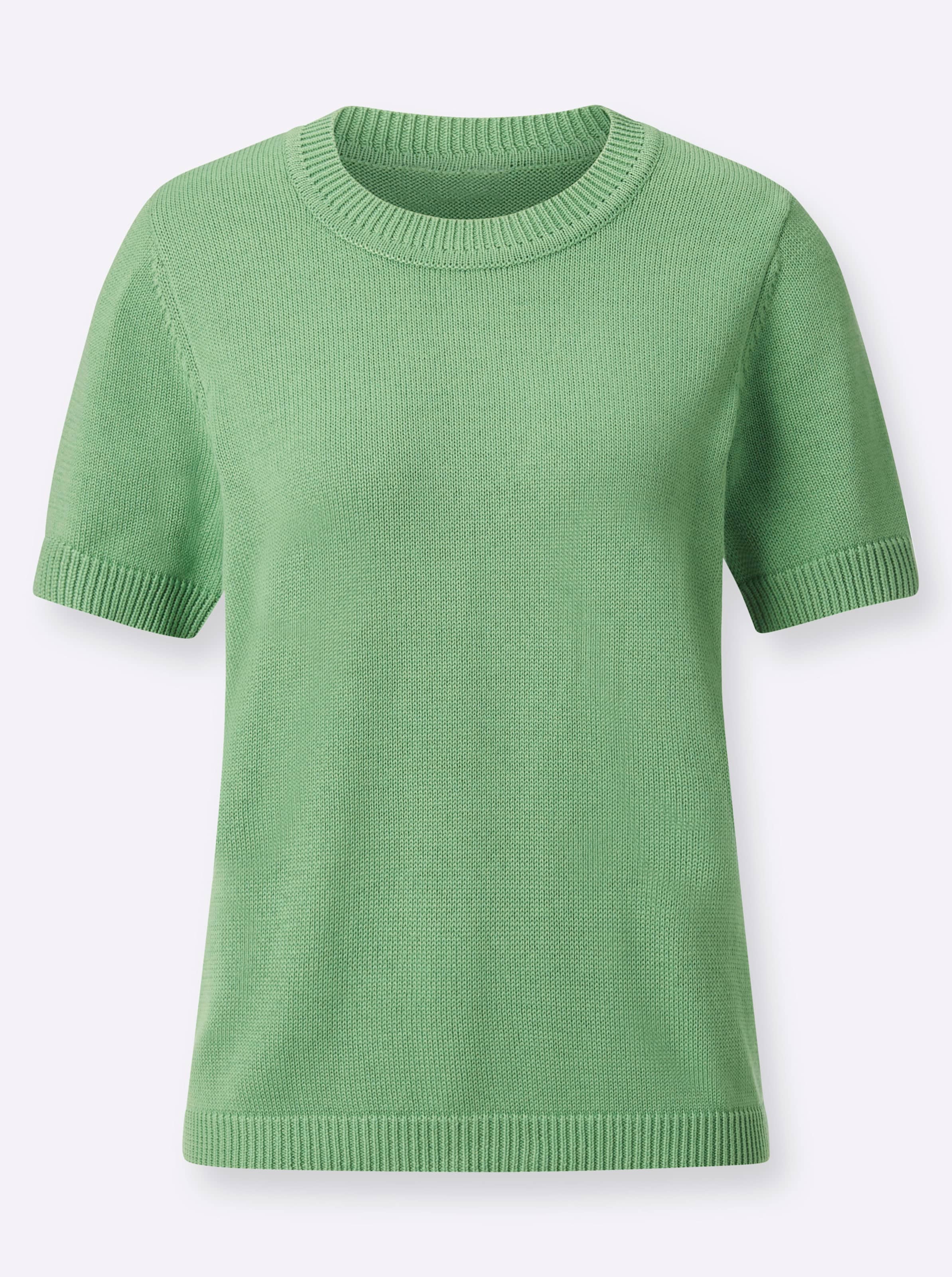 Sheego Damen Apfel Kurzarmpullover - Bild 2