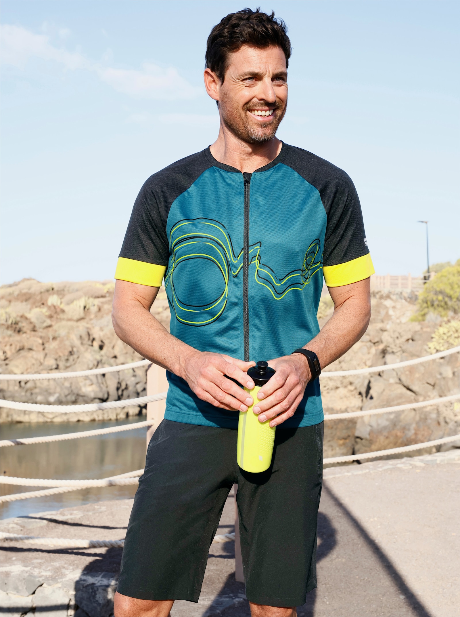 Catamaran Sports Funkční tričko s prodlouženým zadním dílem - topasová