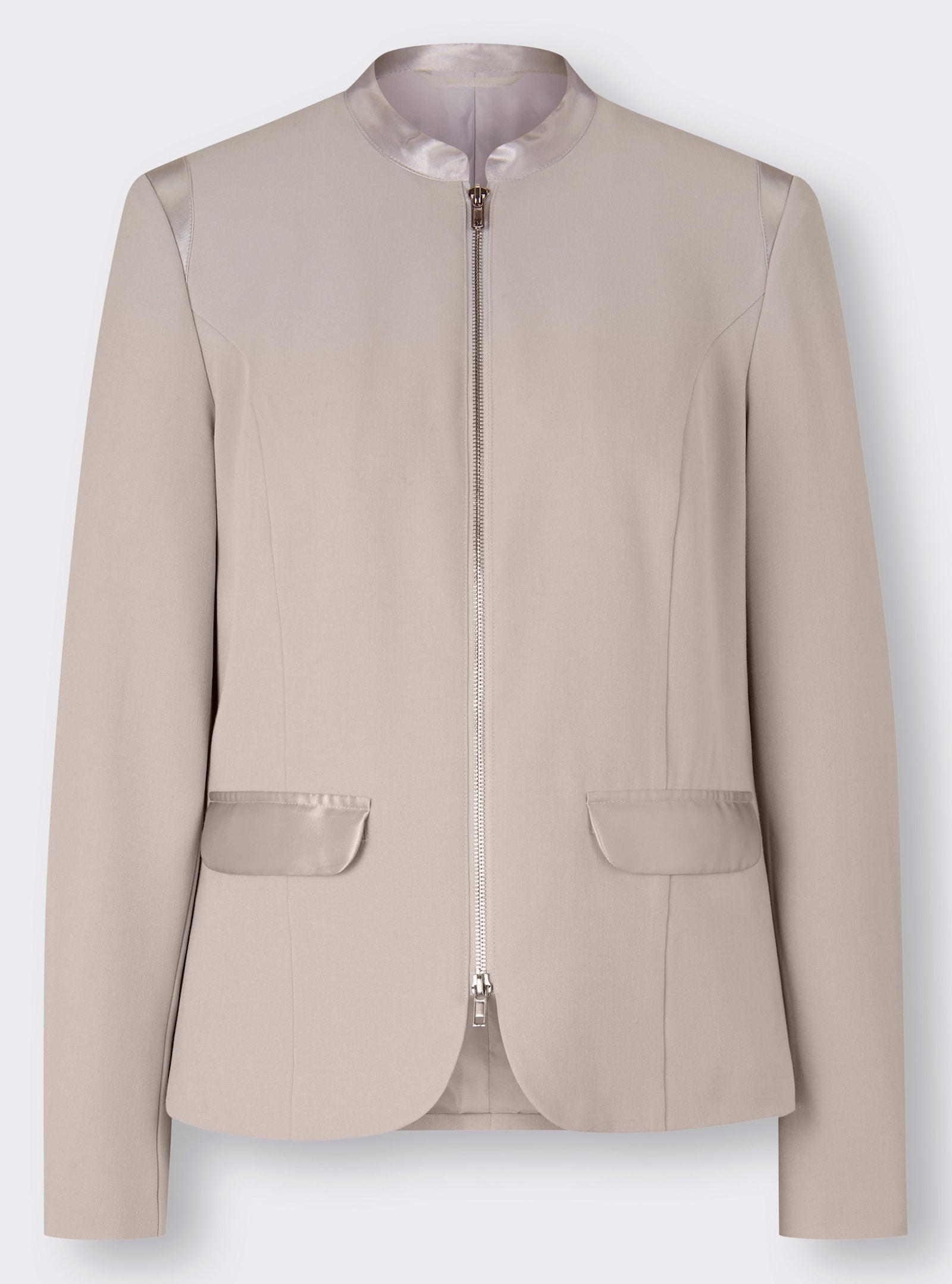 heine Hosenanzug mit sportiven Kontrasten - hellgrau