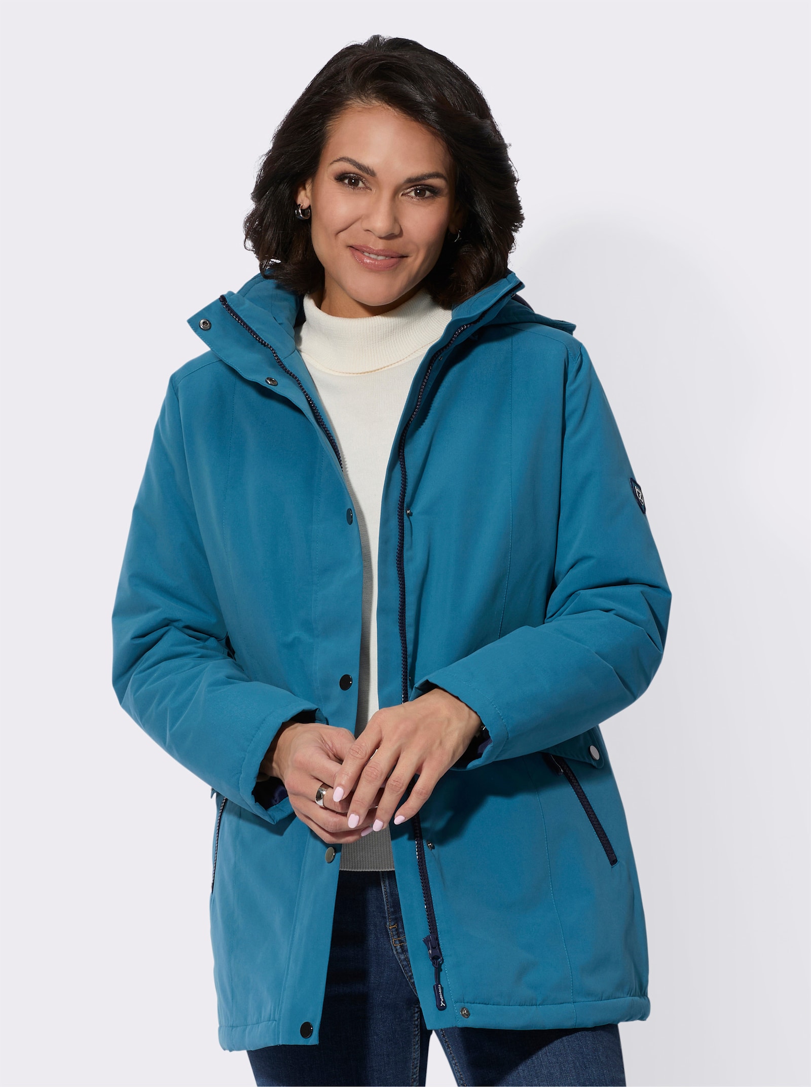 Outdoorjacke mit Stepp-Futter - topas
