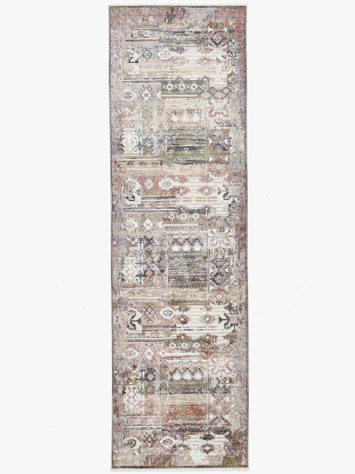 Theko Teppich - beige-gemustert