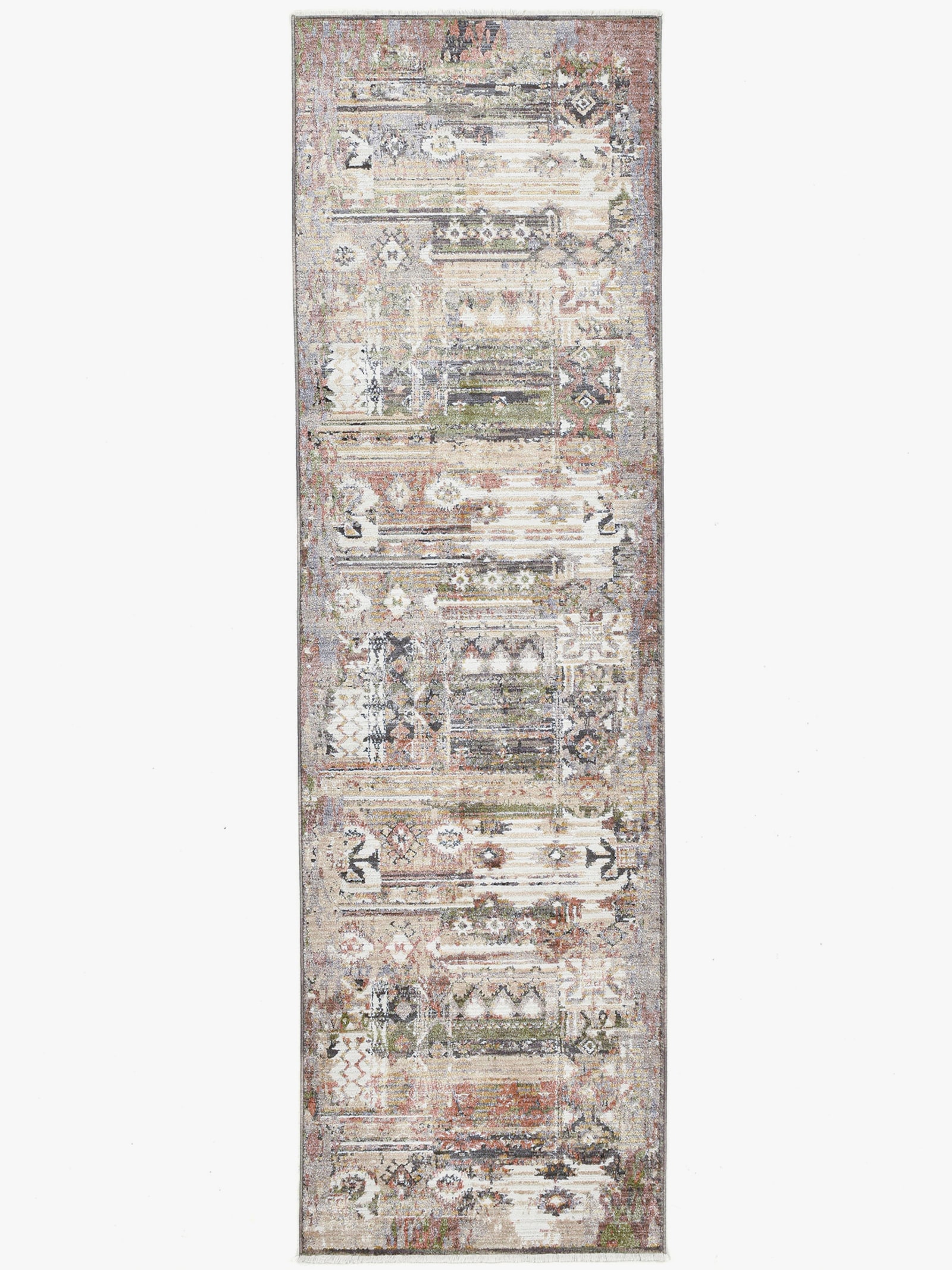 Theko Teppich - beige-gemustert