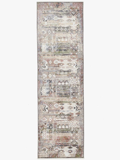 Theko Teppich - beige-gemustert