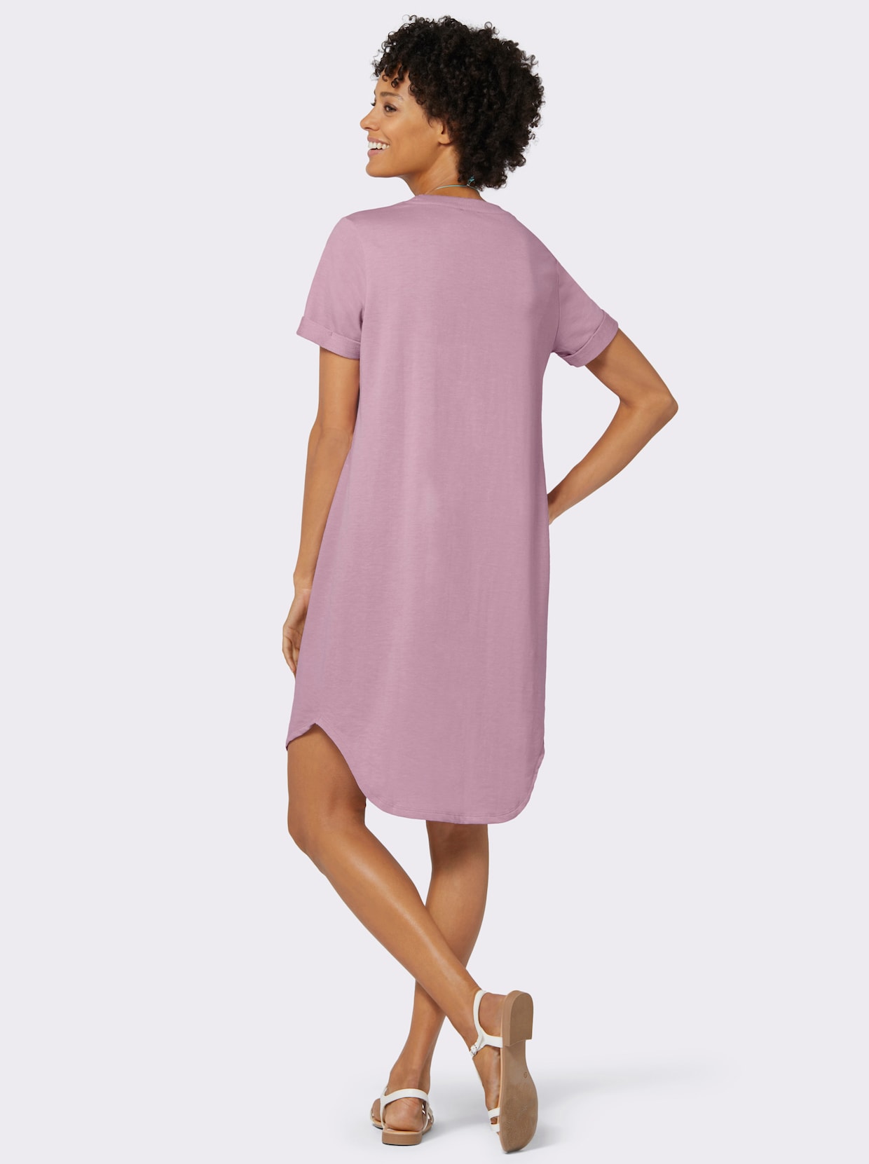 Jersey-Kleid - rosé