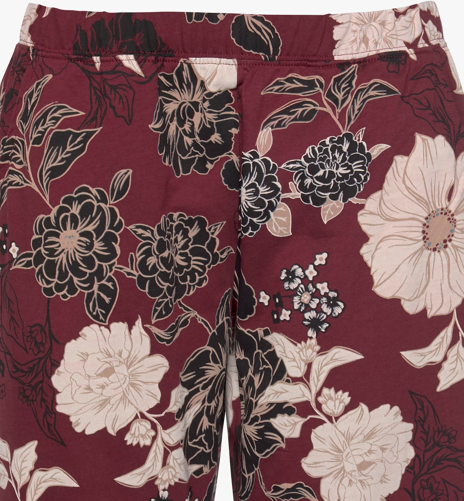 s.Oliver Pyjama - bordeaux gebloemd