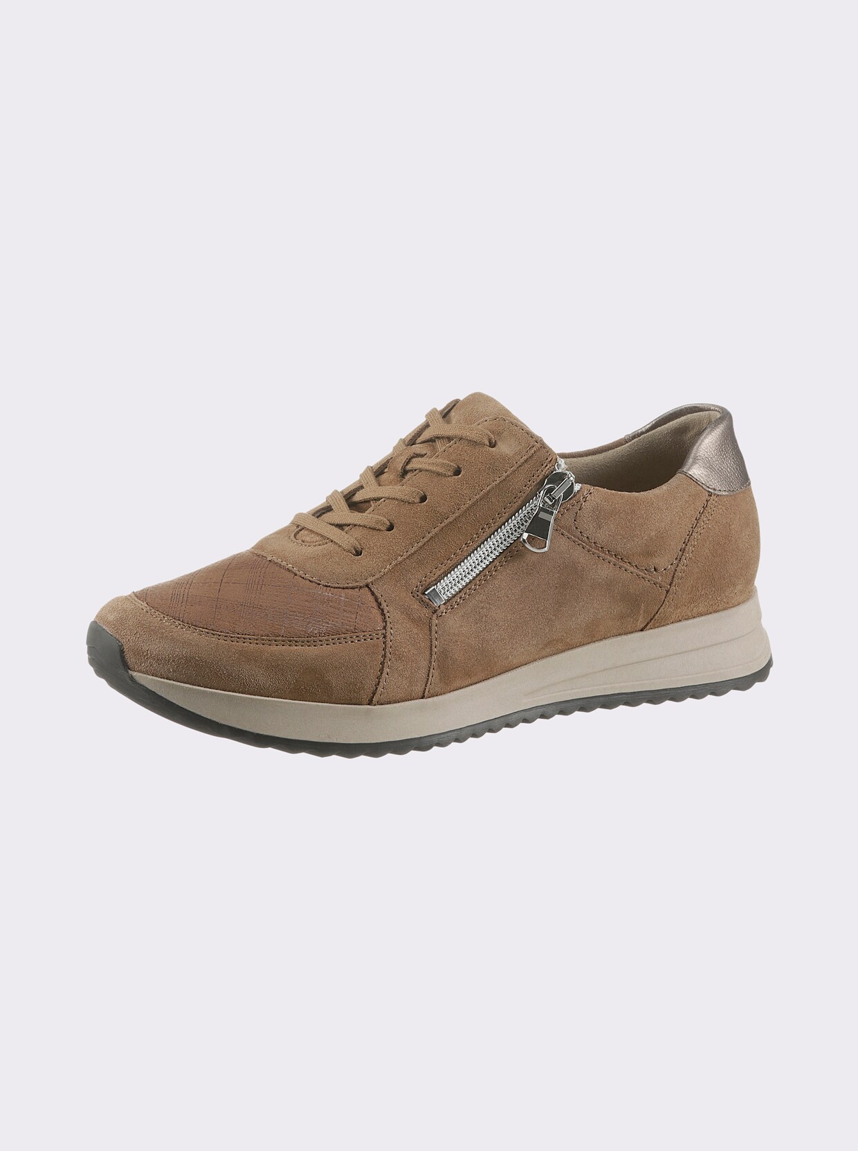 Waldläufer Schnürschuh - camel