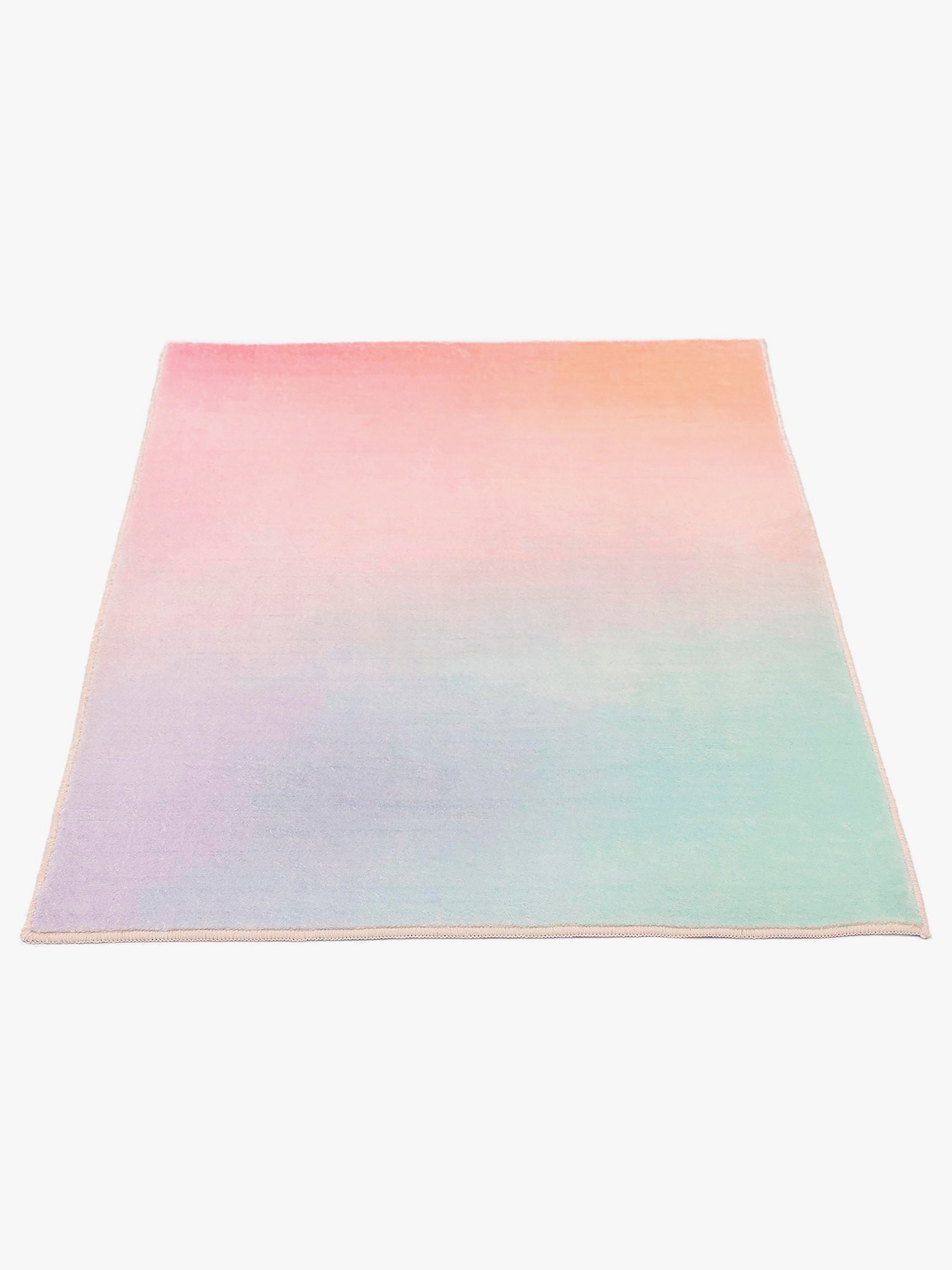 Theko Badematte - rosé + mint