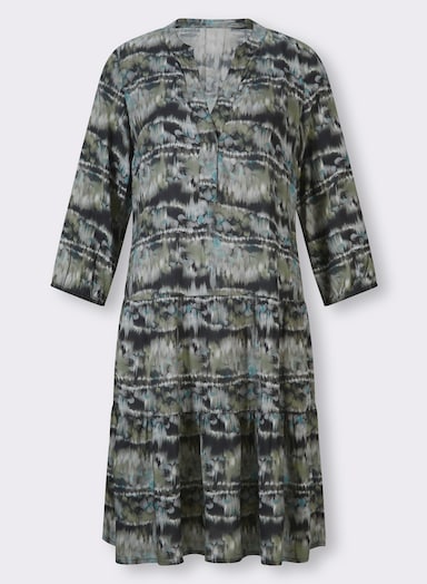 heine Druckkleid - schilf-jade-bedruckt