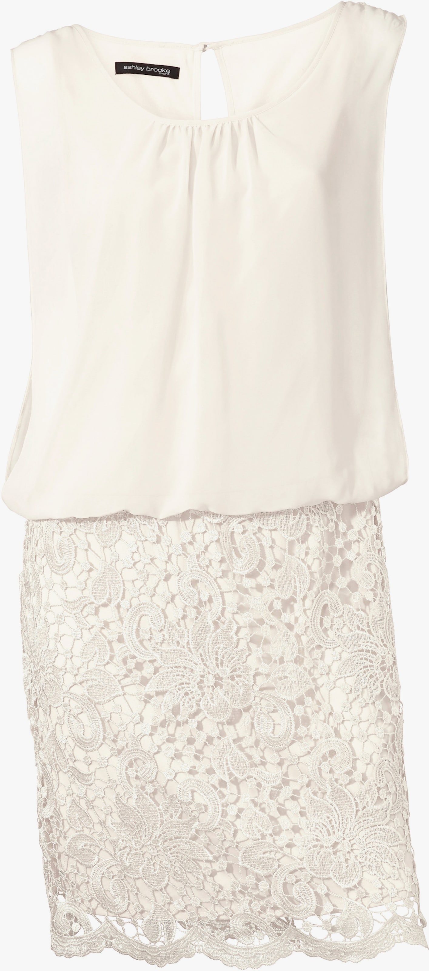 heine Robe en dentelle avec partie jupe étroite - offwhite