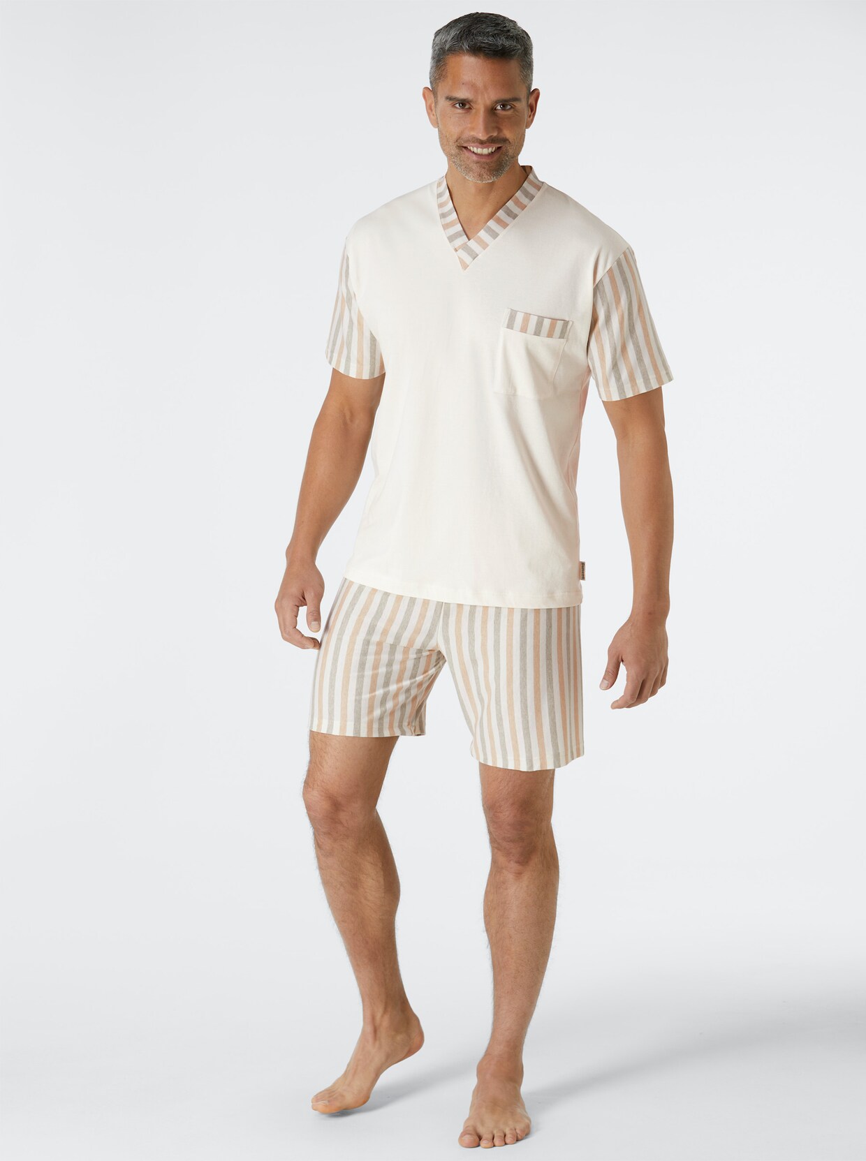 götting Shorty - natur-gestreift