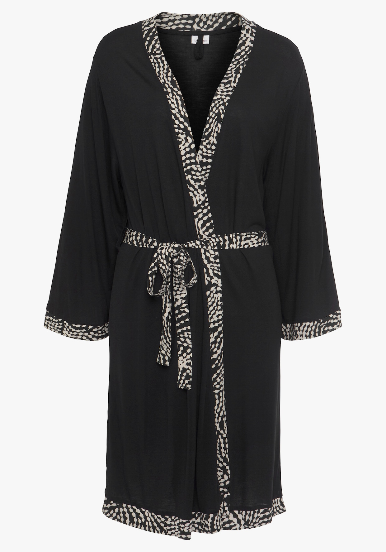 LASCANA Kimono - noir-blanc à pois