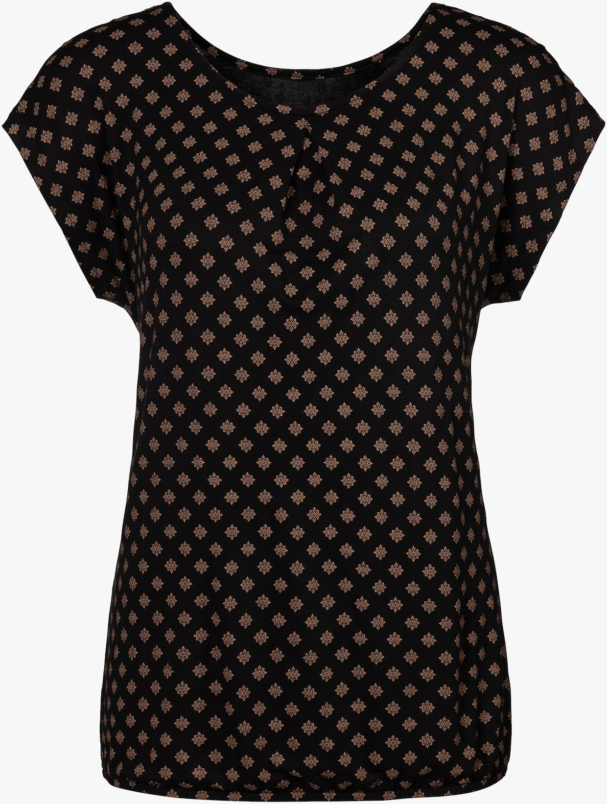 LASCANA T-shirt à manches courtes - taupe, noir