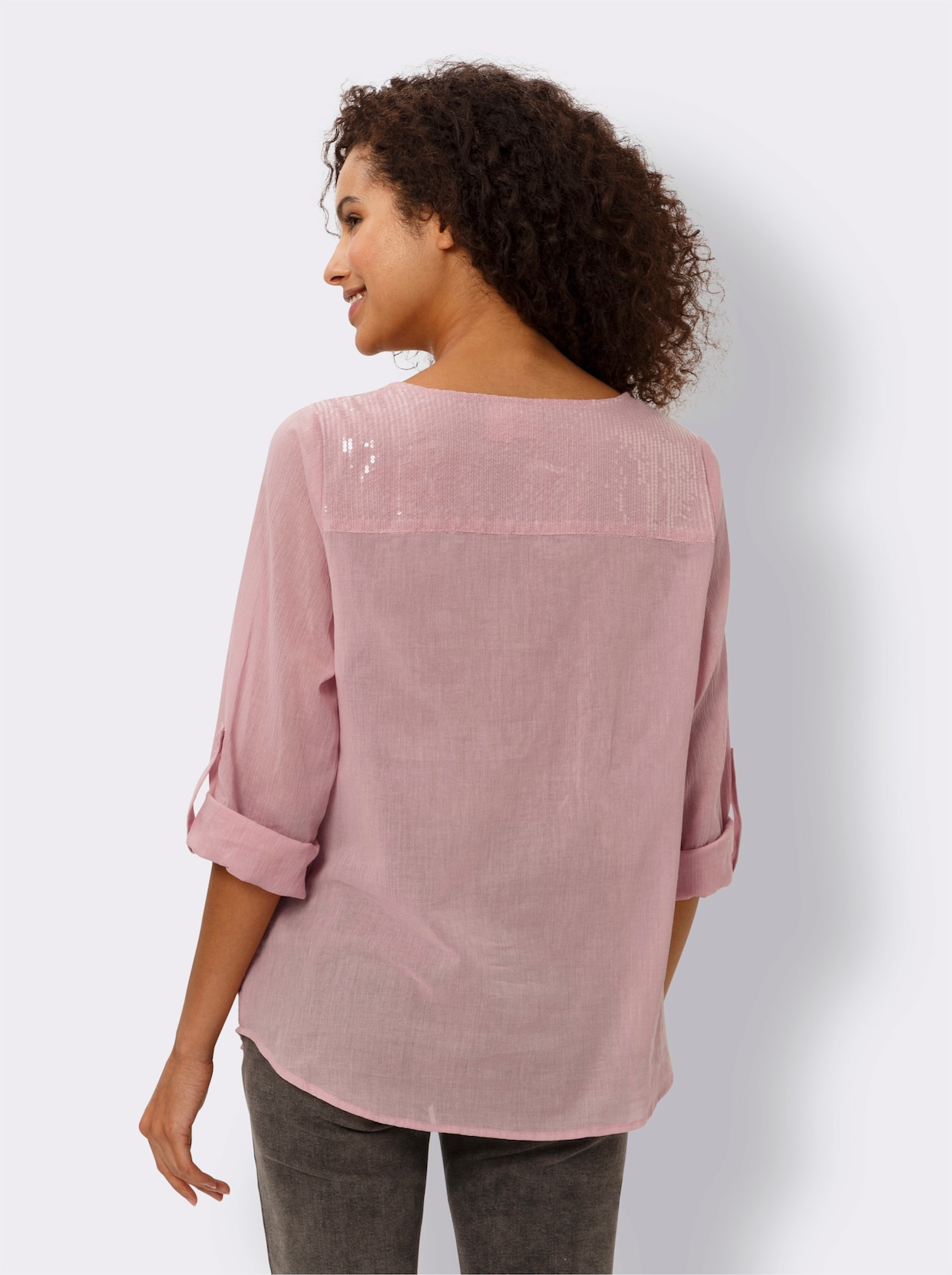 heine Chemisier en coton - quartz rose