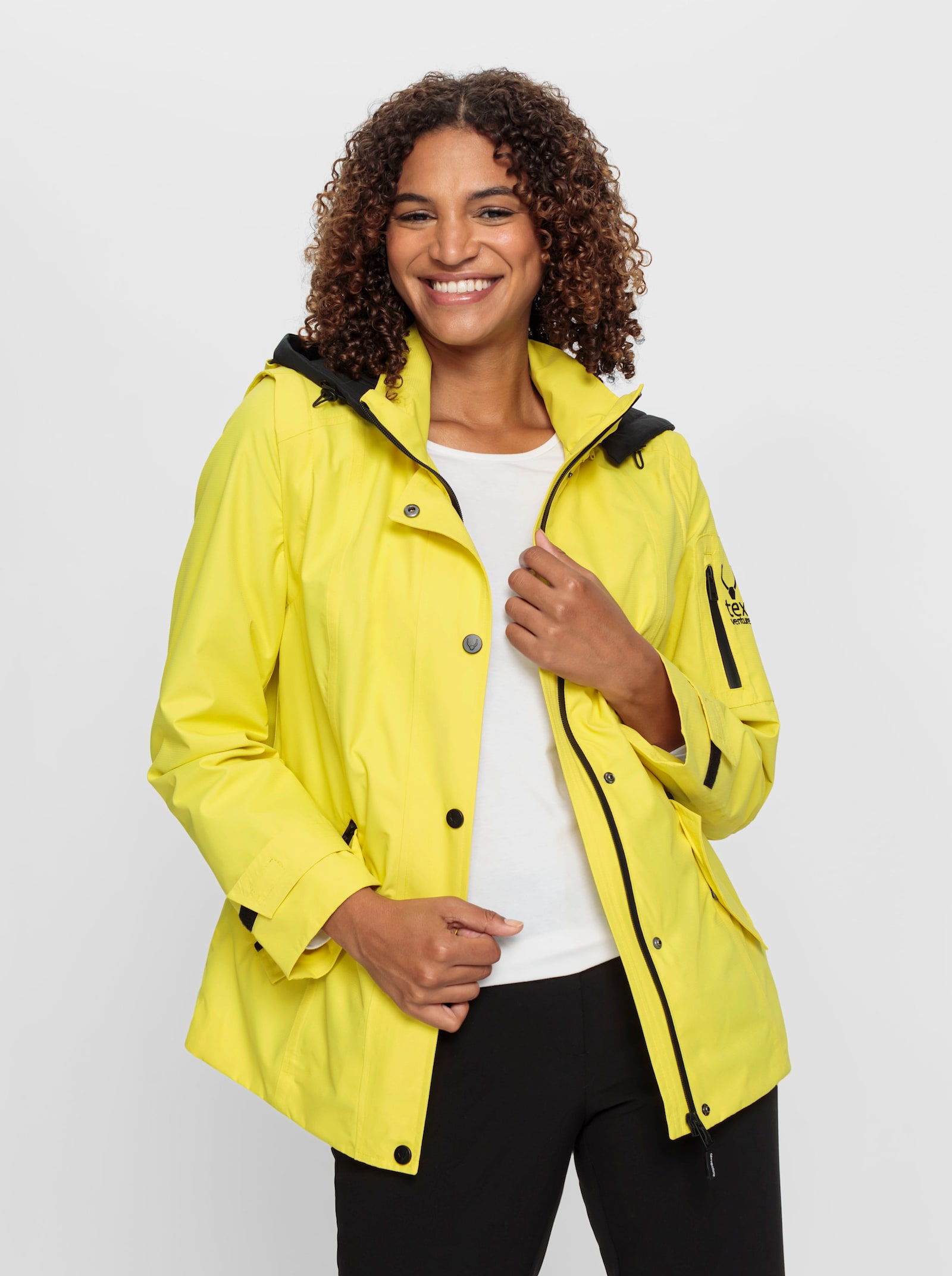 Funktionsjacke mit abnehmbaren Ärmeln - limone