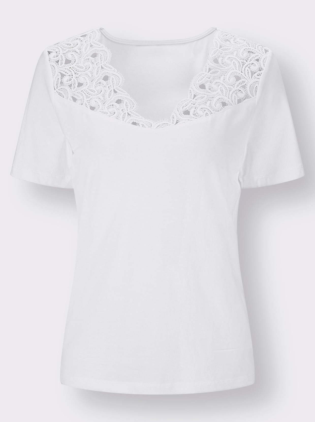 Modal-Baumwoll-Shirt - weiß