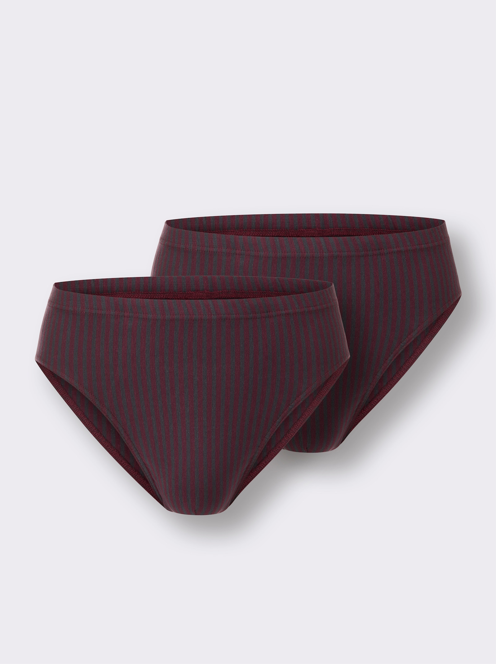 Comte Slips - bordeaux-gestreift