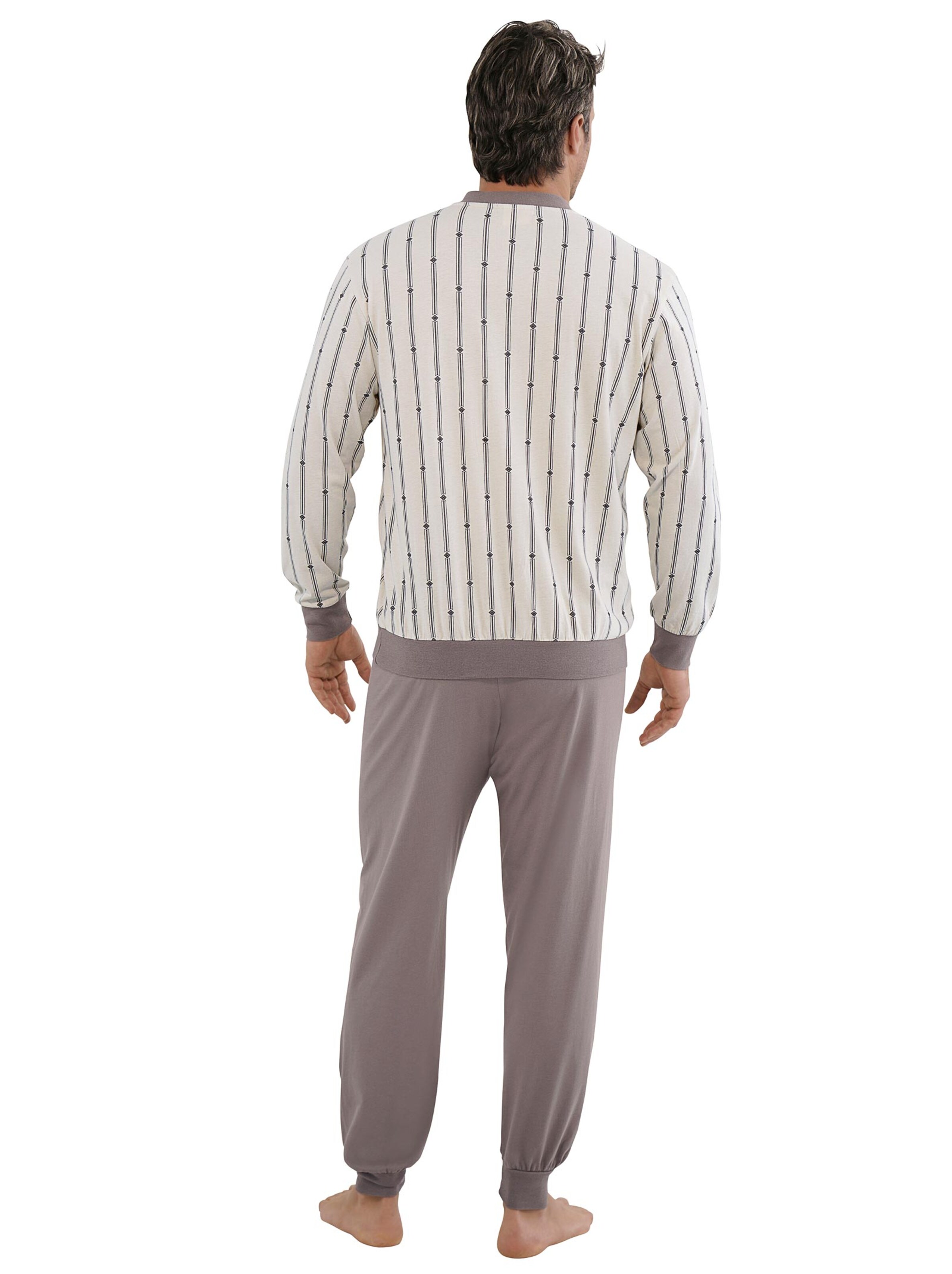 KINGsCLUB Schlafanzug - natur-braun