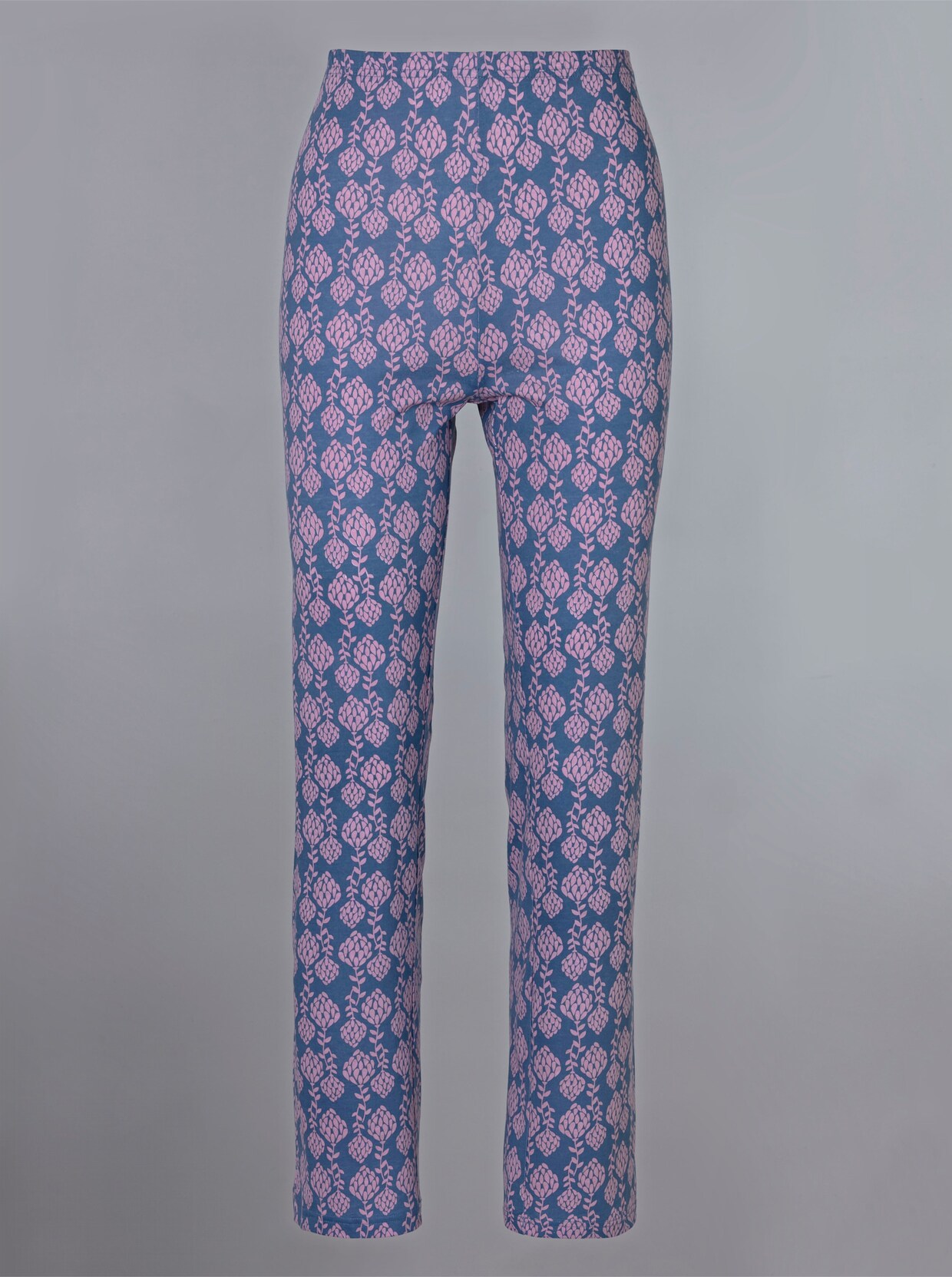 Pyžamové nohavice - námornícka modrá potlač