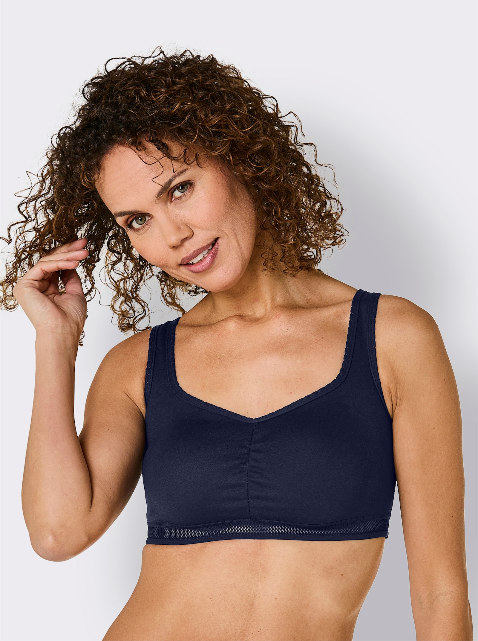 wäschepur Podprsenkový top - námořnická modrá + šalvějová