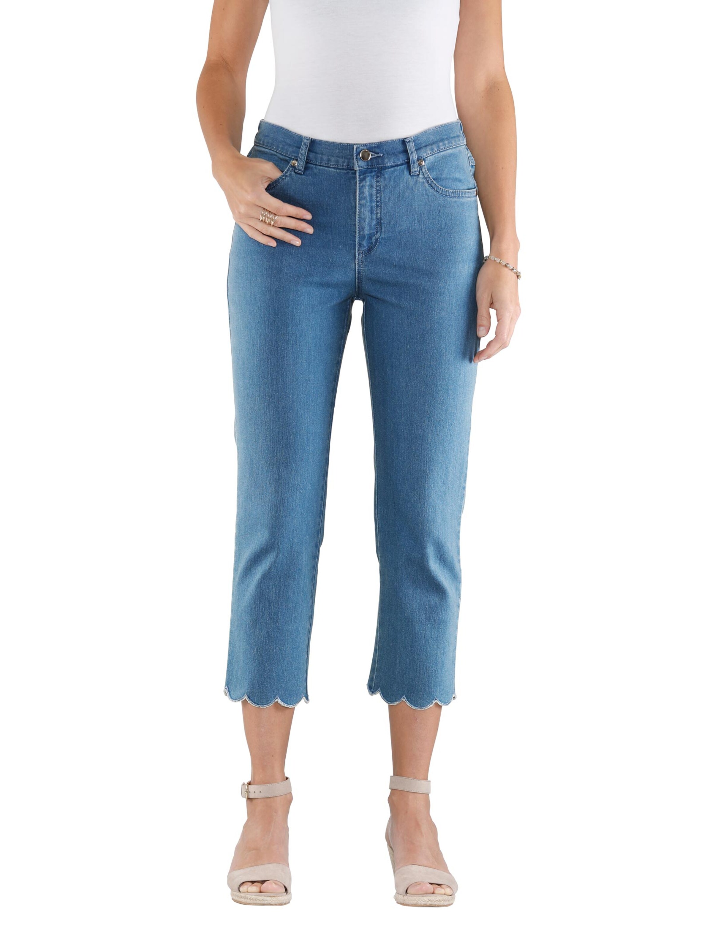 Jeans - blue-bleached