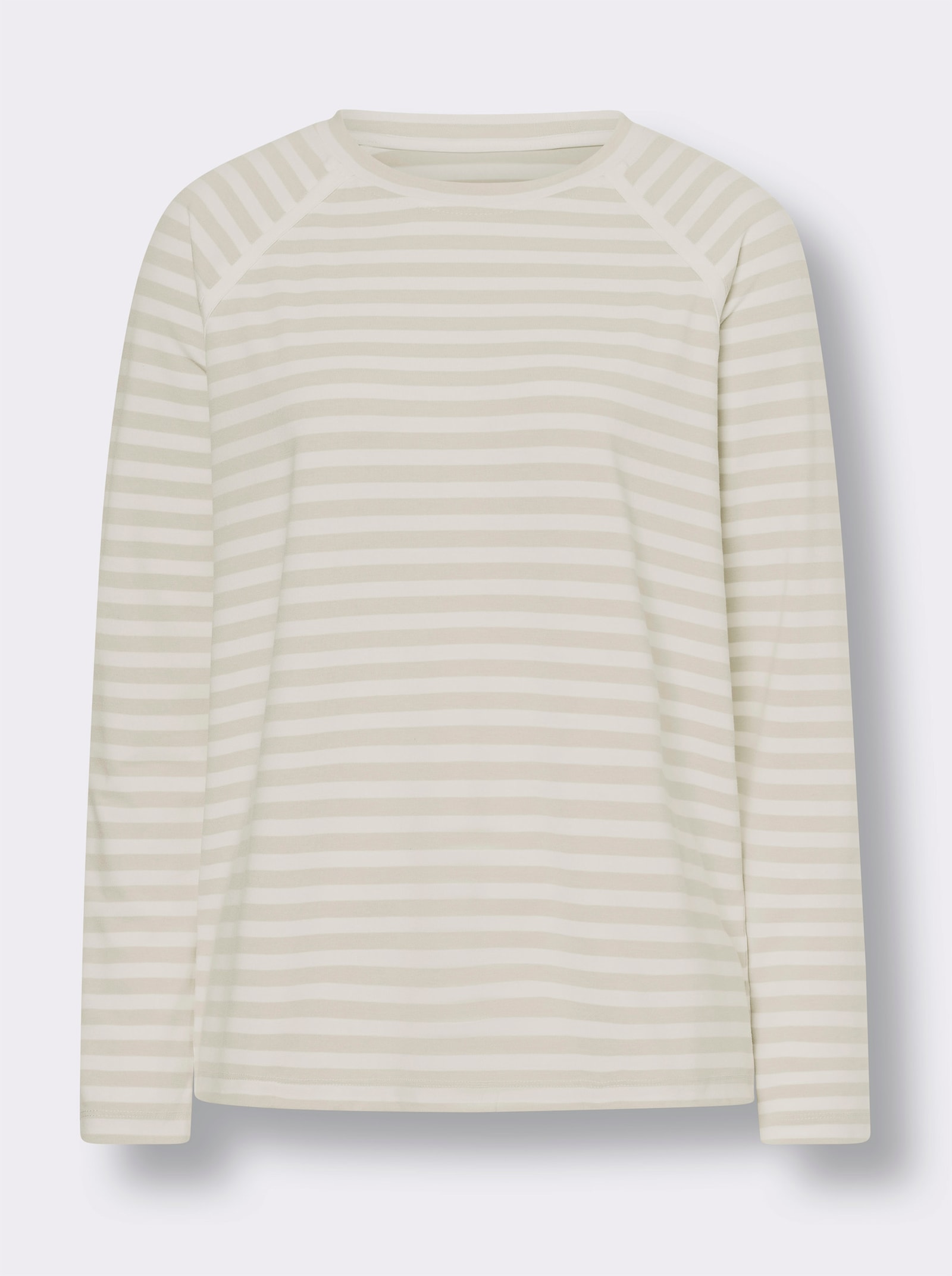 heine Ringelshirt mit Raglan-Ärmeln - sand-ecru-gestreift