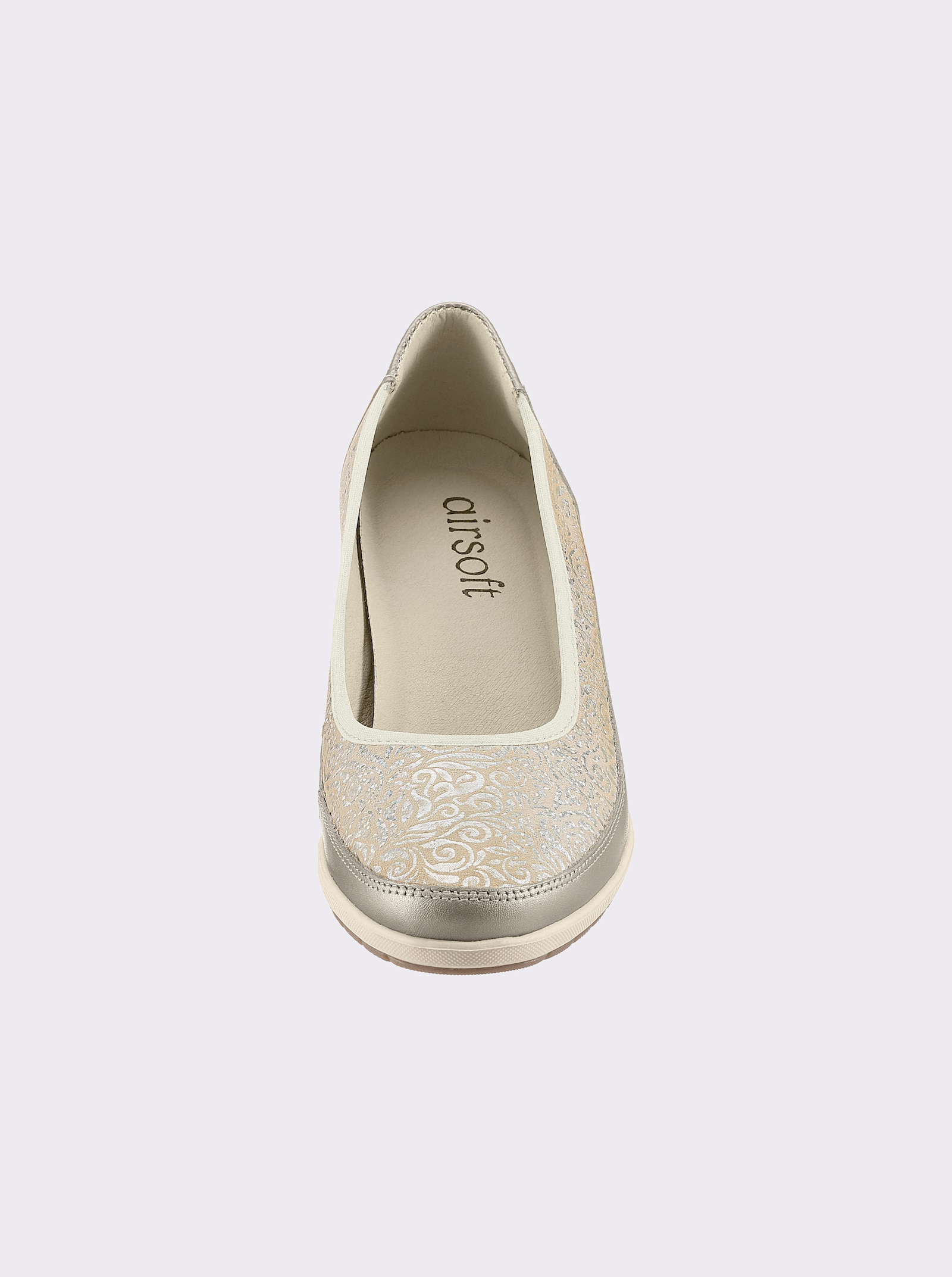 airsoft comfort+ Ballerina - beige-gemustert