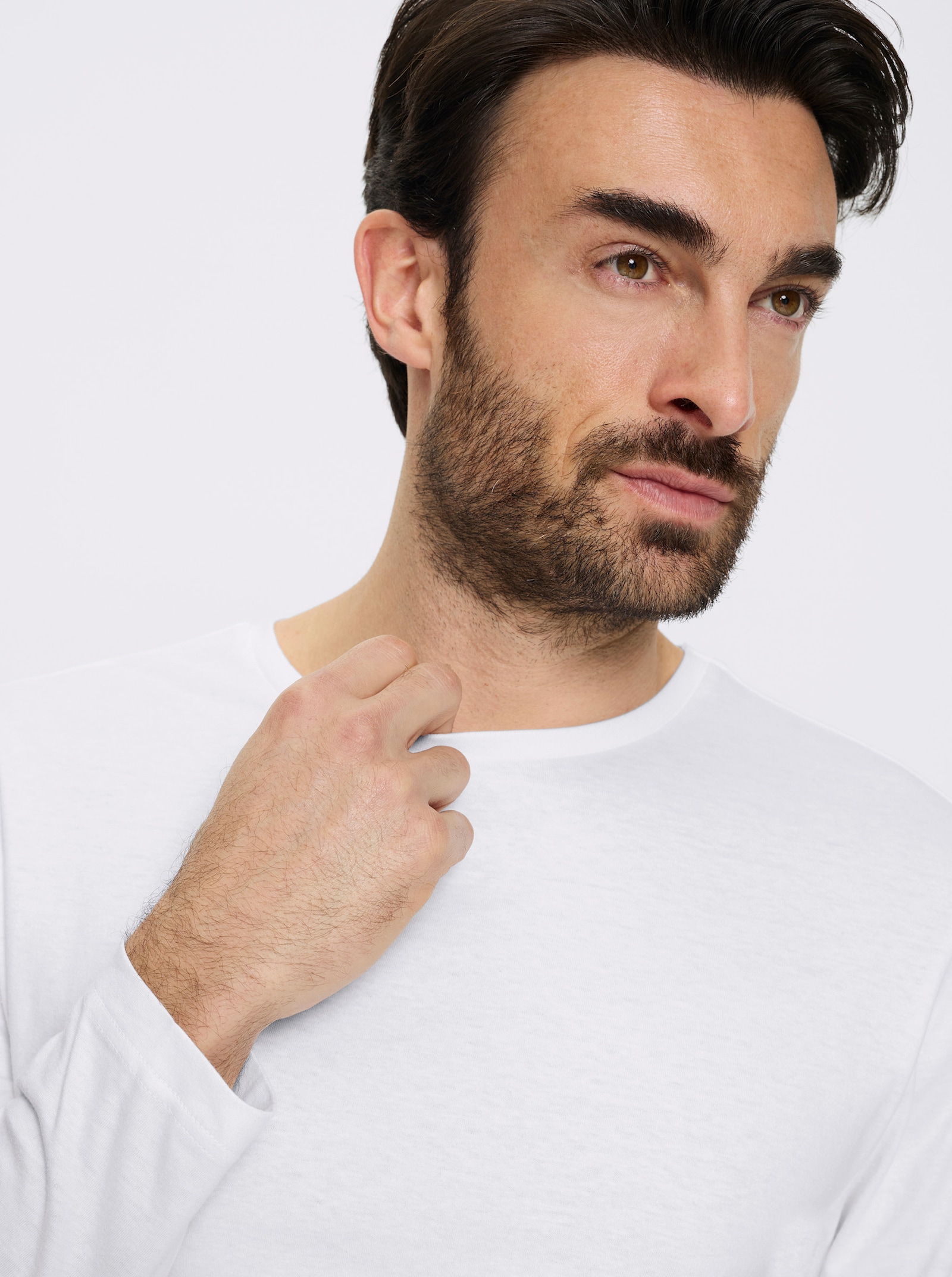 Catamaran Langarmshirt im Doppelpack - weiß + dunkelblau