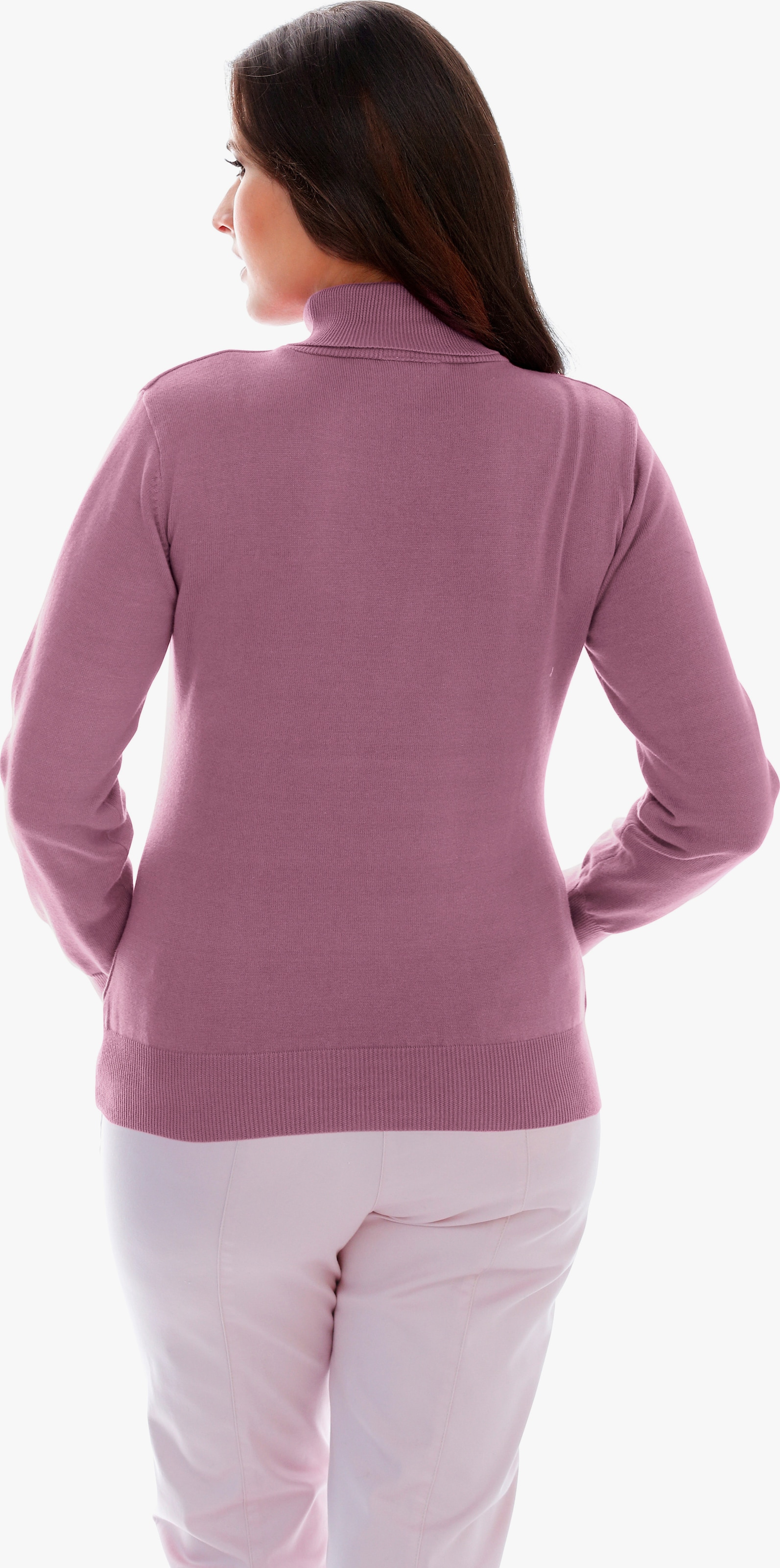 heine Rollkragenpullover in Feinstrick-Qualität - mauve