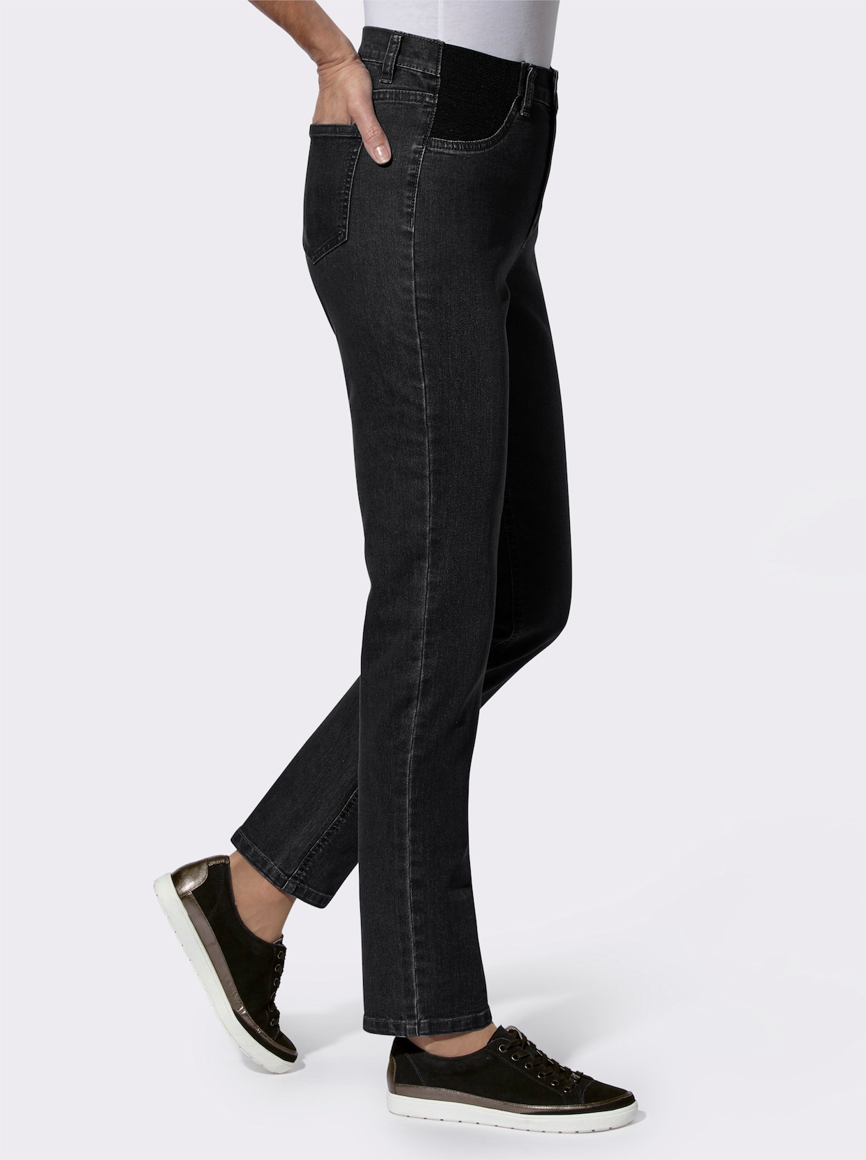 Jeans - black denim