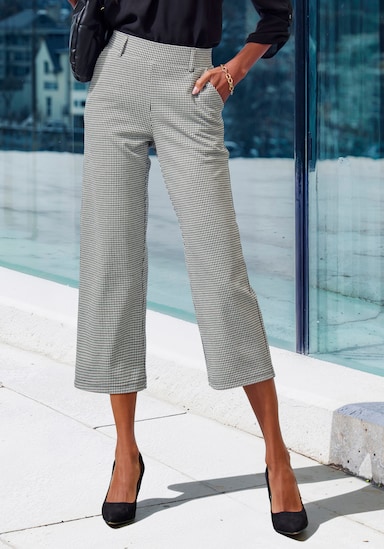 LASCANA Culotte - schwarz kariert