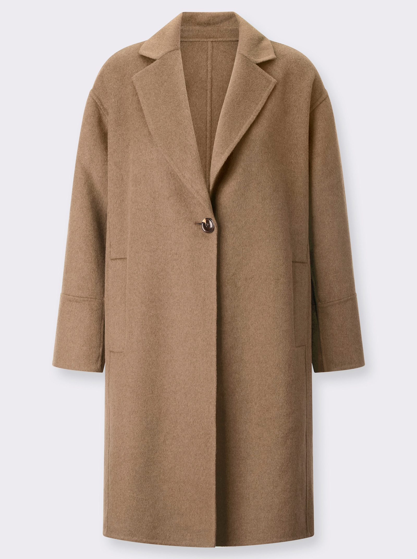 Kurzmantel in Doubleface-Qualität - camel