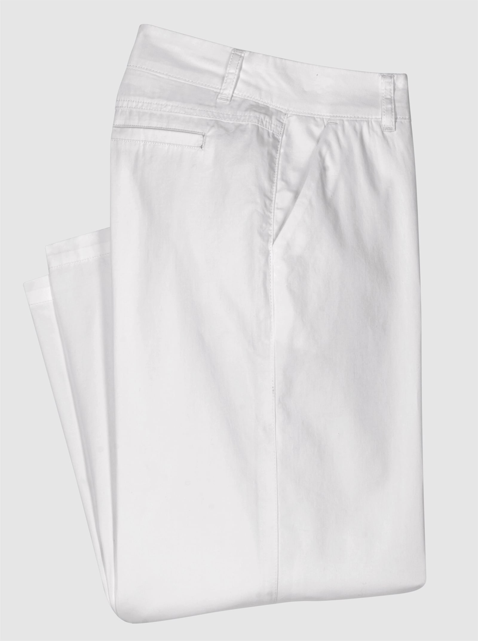 Culotte in Jeans-Qualität, Baumwolle - weiß