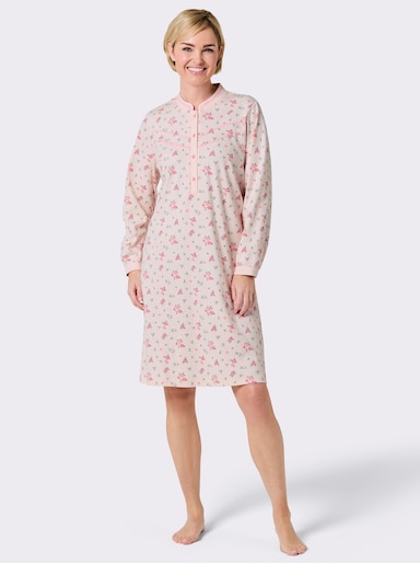 wäschepur Nachthemd im floralem Dessin - apricot