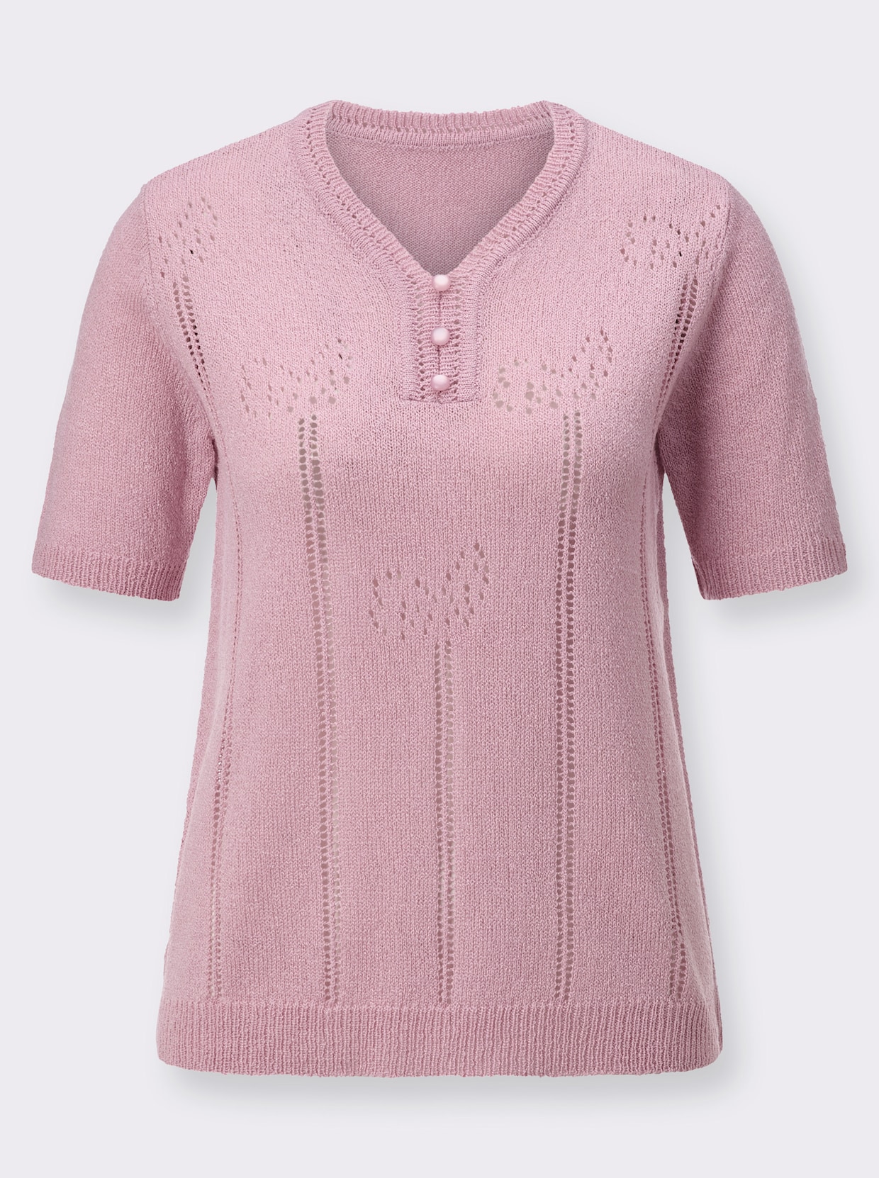 Bouclé-pullover - roze