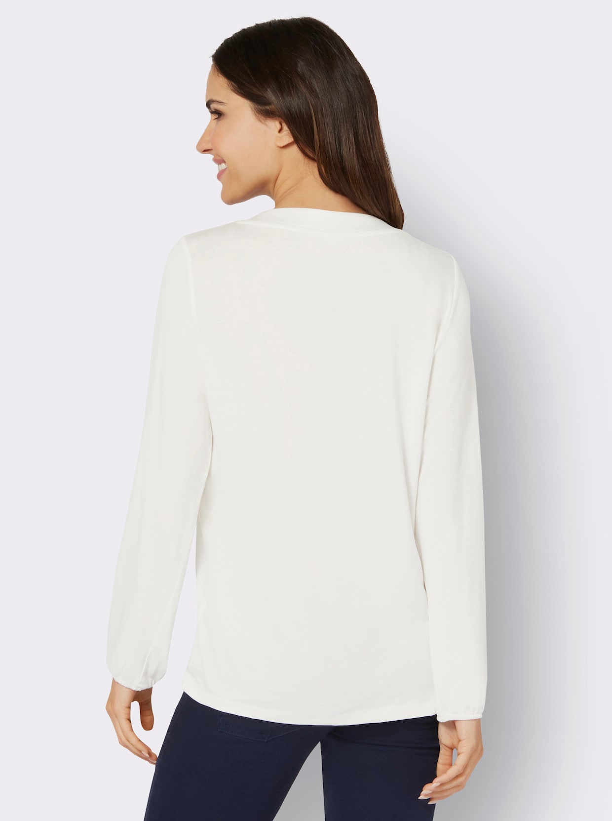 Shirt met lange mouwen - ecru