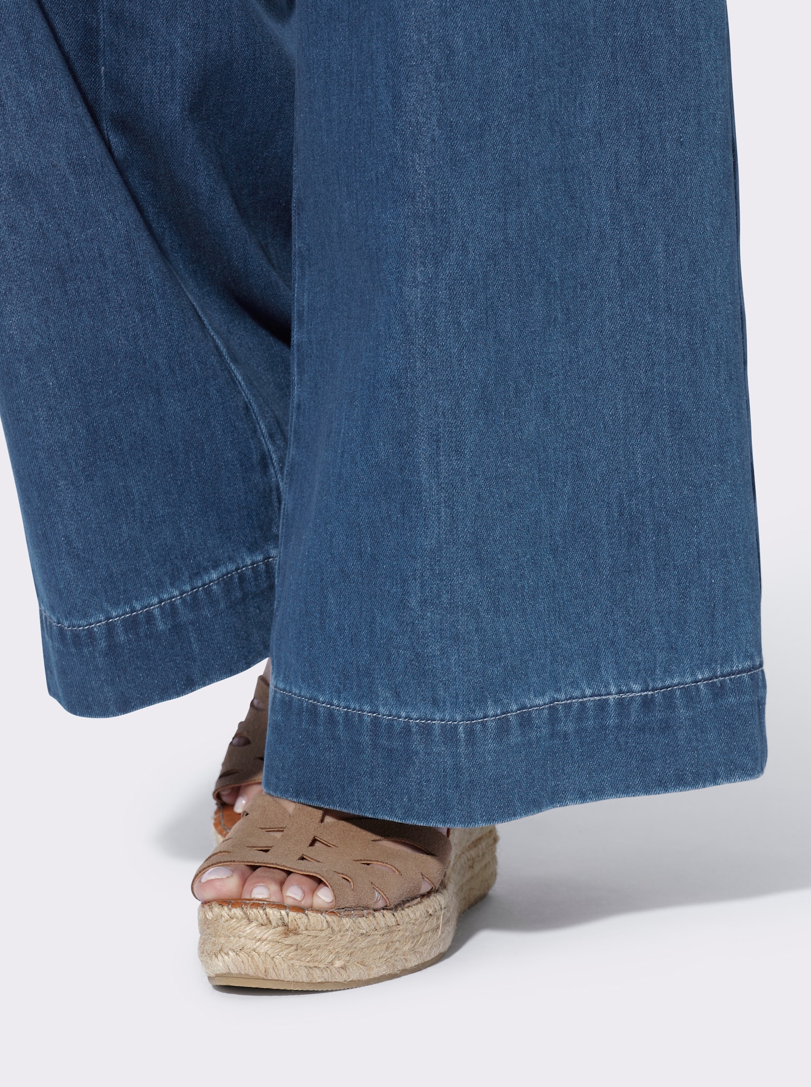 heine Jeans mit weitem Bein - jeansblau