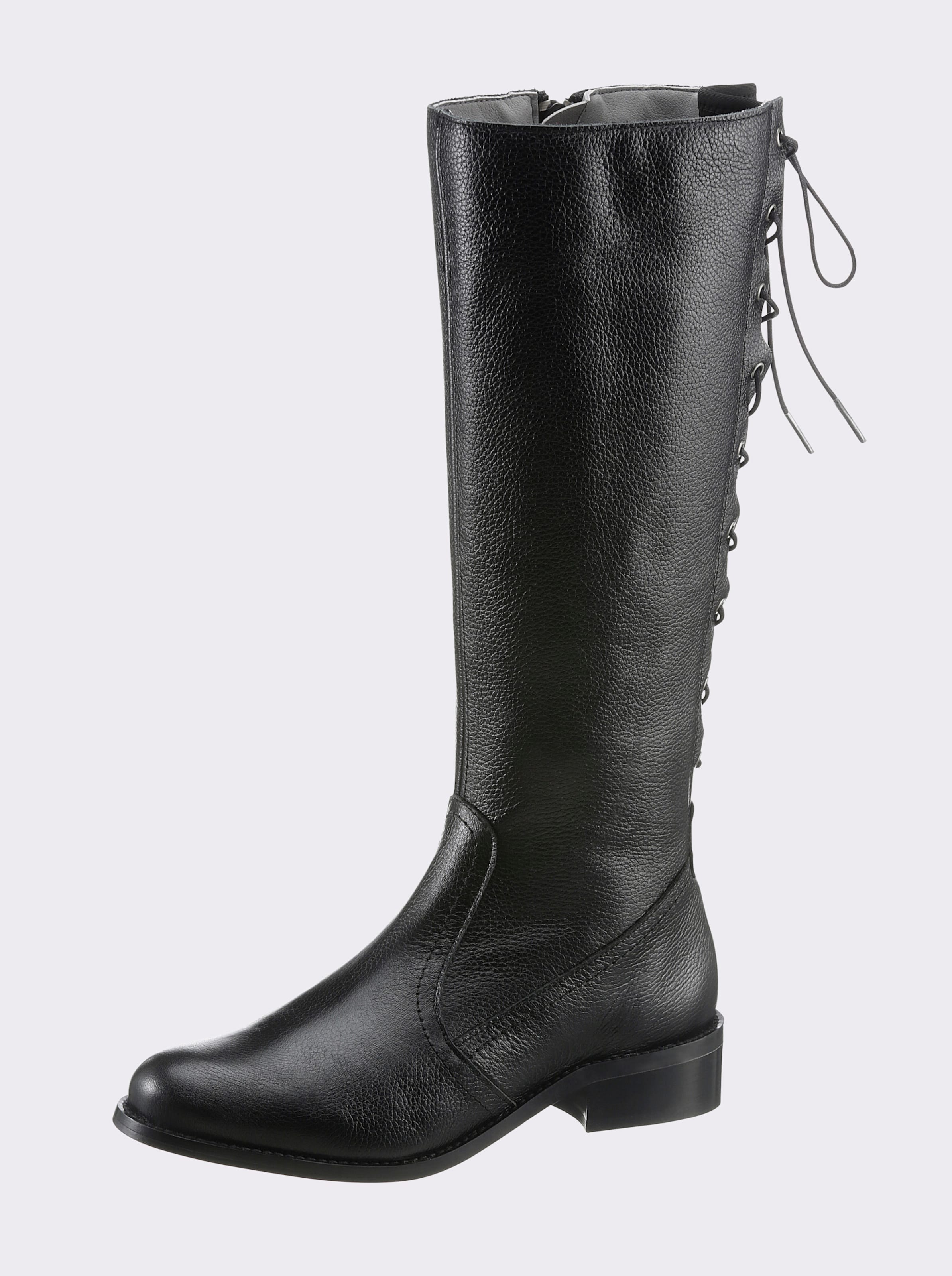 Damenstiefel Stiefel SchnÃ¼rung Hinten Heel Hohe Stiefel