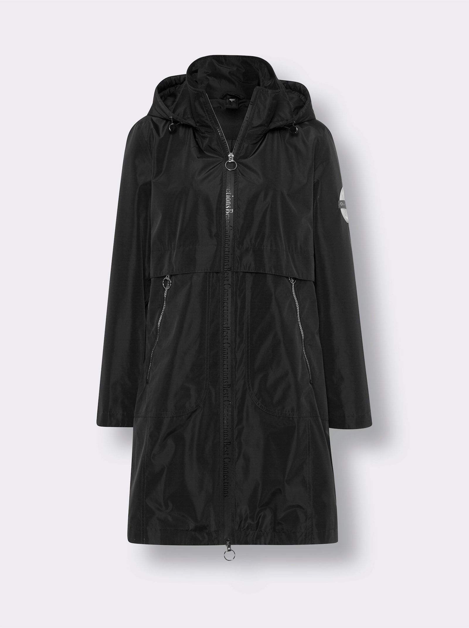 heine Funktionsmantel mit 4 Tragemöglichkeiten - schwarz