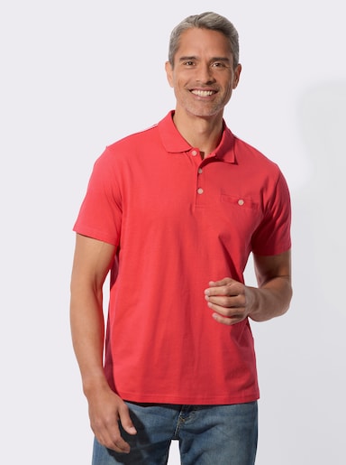 Poloshirt met knoopsluiting - langoustine