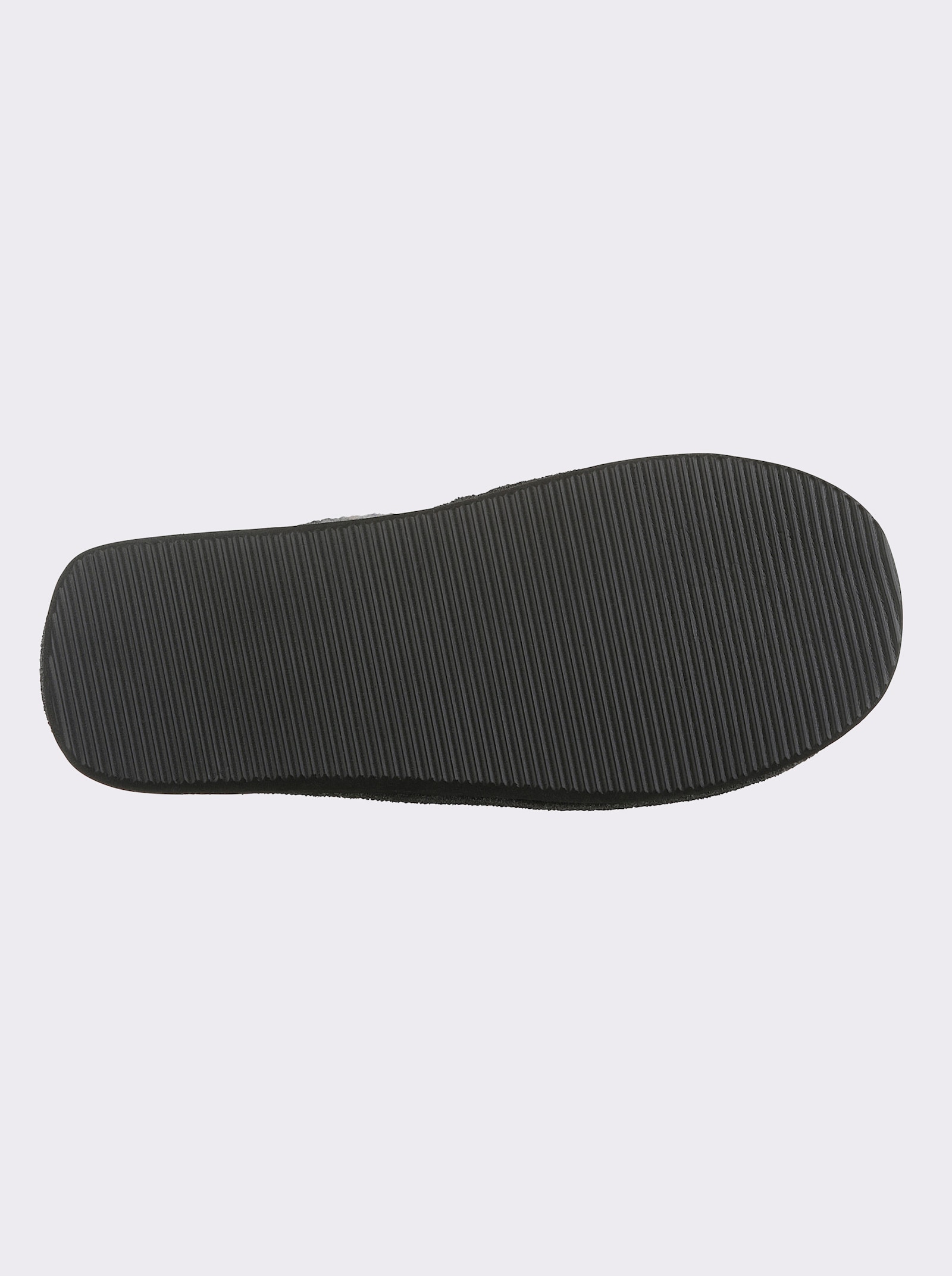 Pantoffel ungefüttert und leicht - grau-kariert