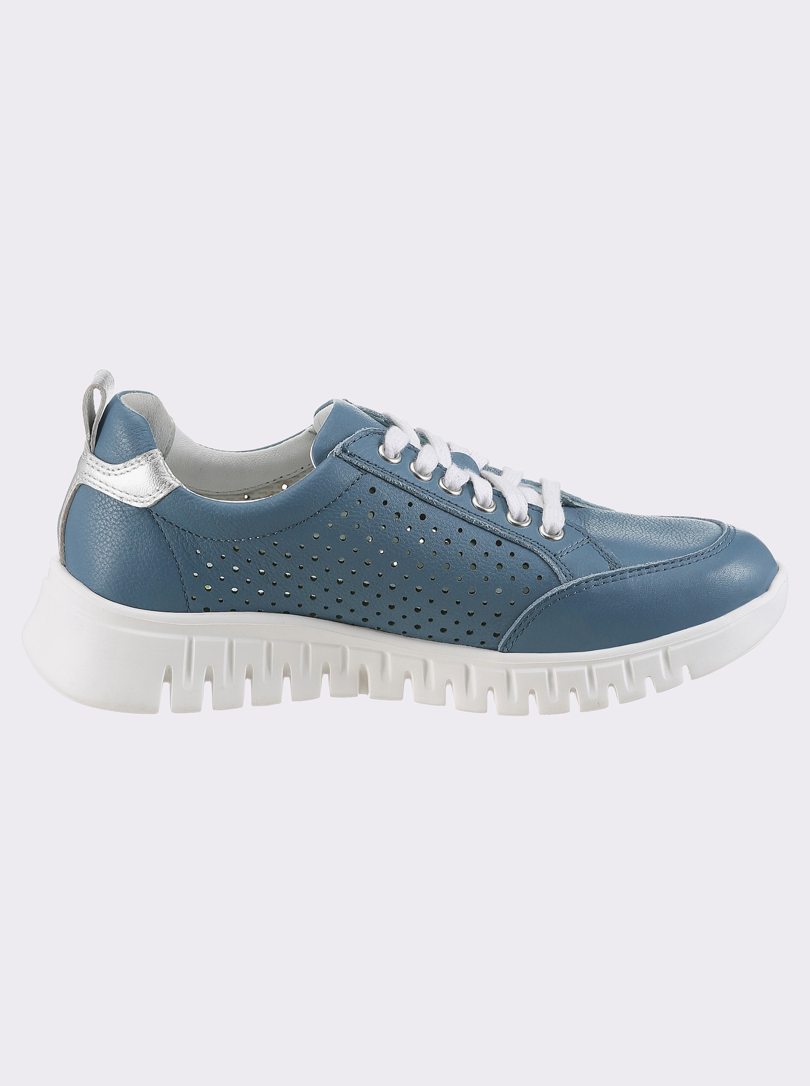 Naturläufer Sneaker mit Zipper - hellblau