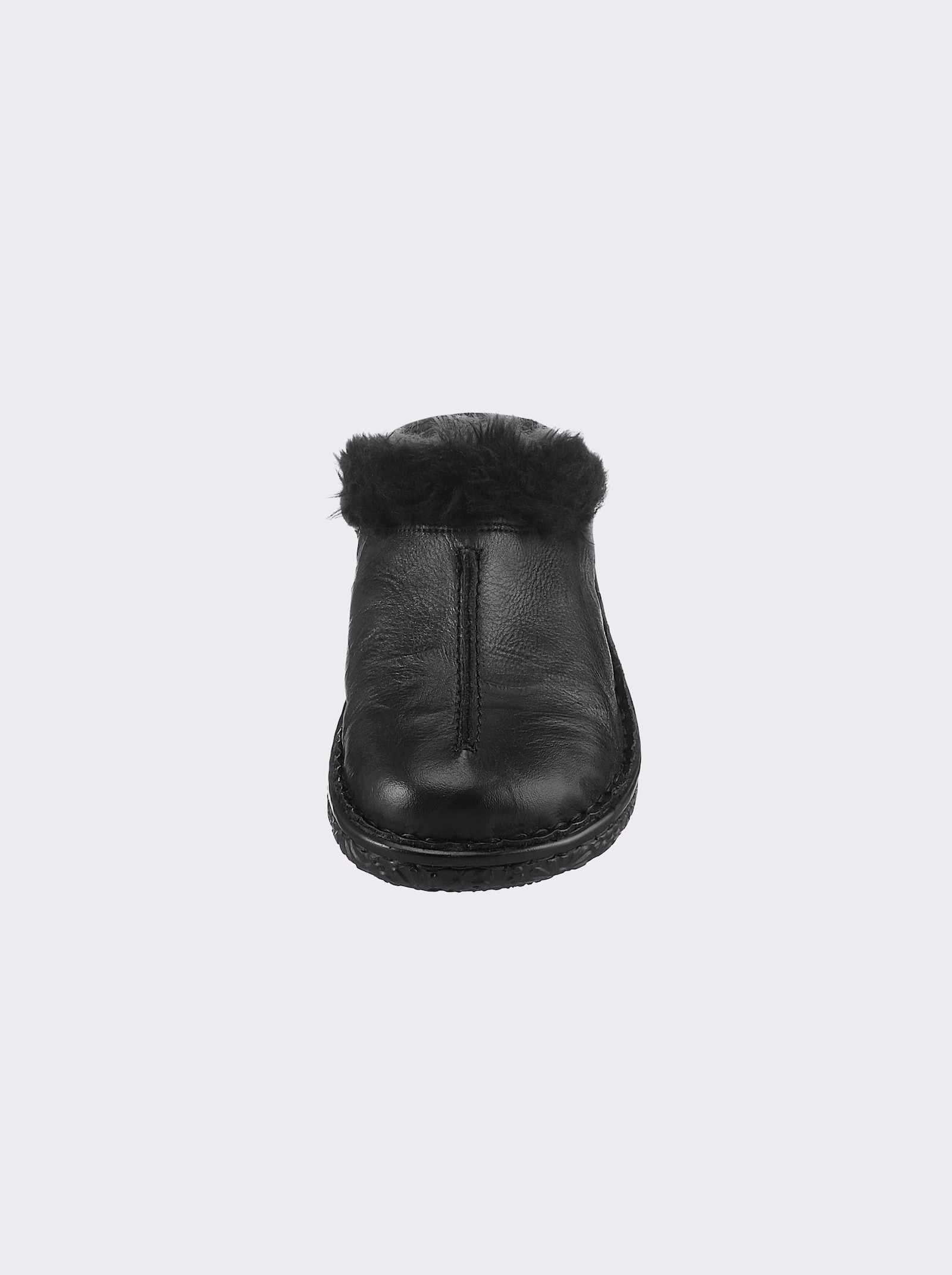 airsoft modern+ Pantoffel mit Warmfutter - schwarz